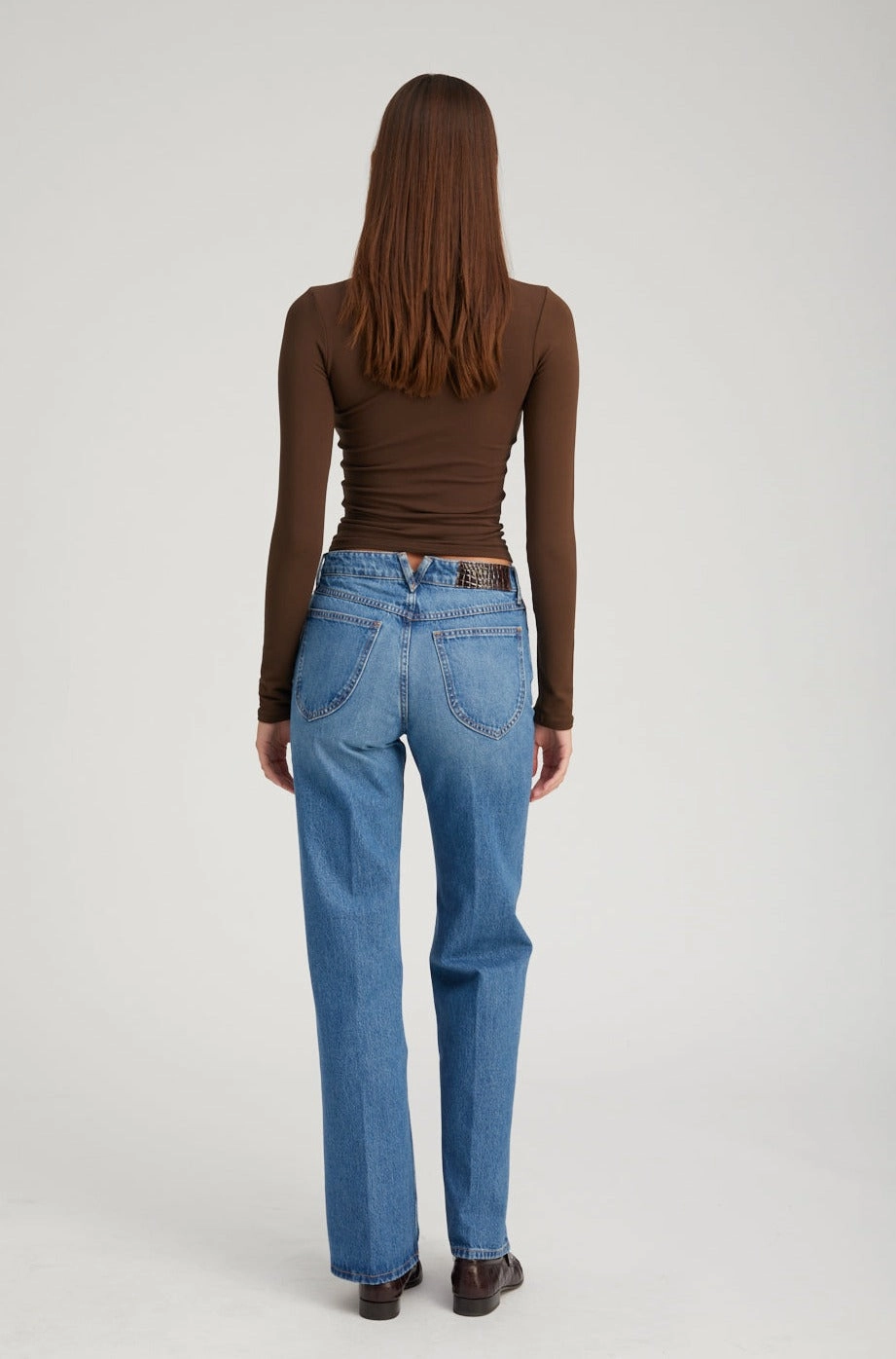 Marion Loose Straight Denim Luxe Look