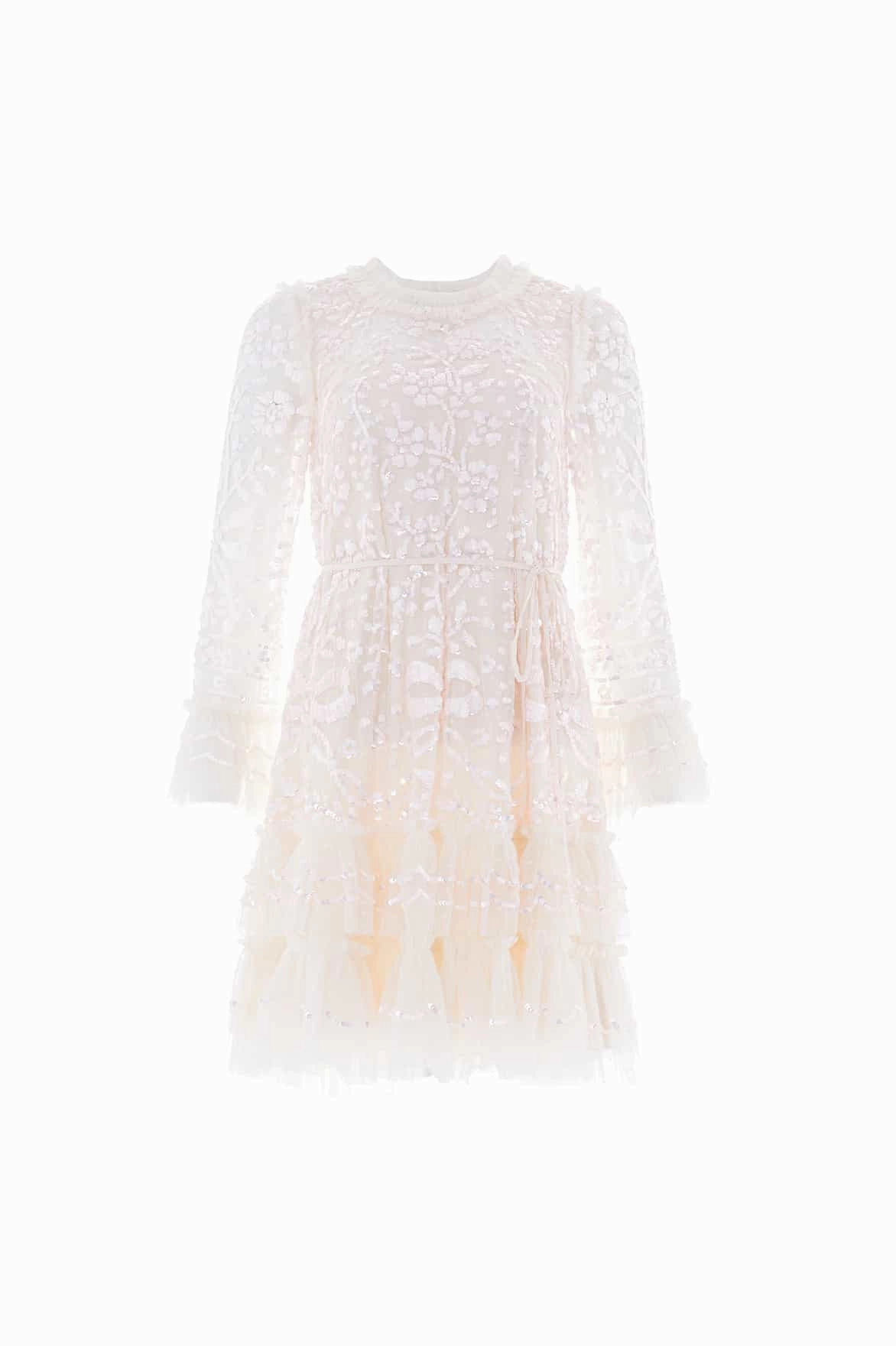 Celia Long Sleeve Mini Dress Comfortable Touch Charming Design