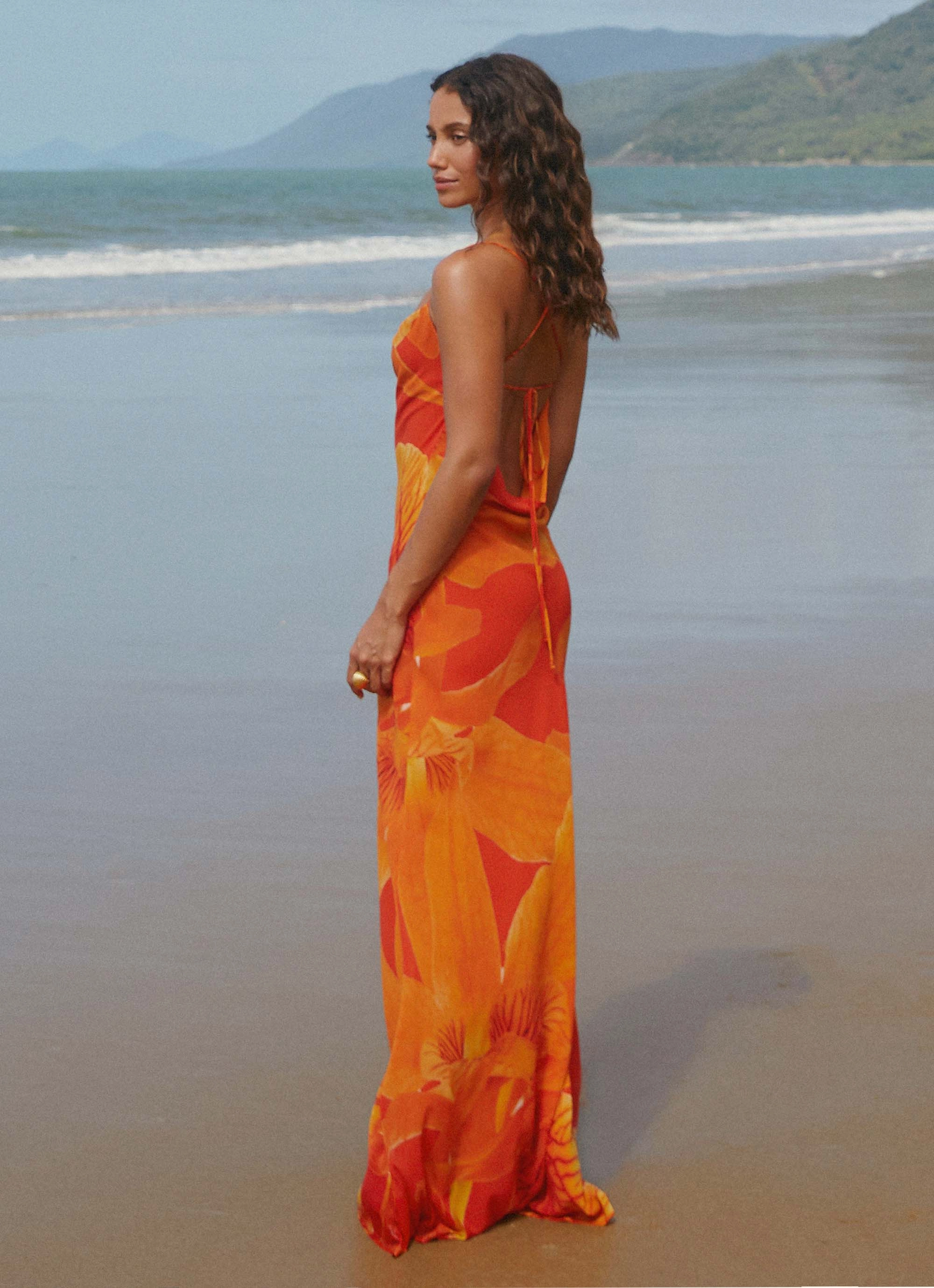 Cool Form Smile Soft Midafternoon Maxi Dress - Serene Orange