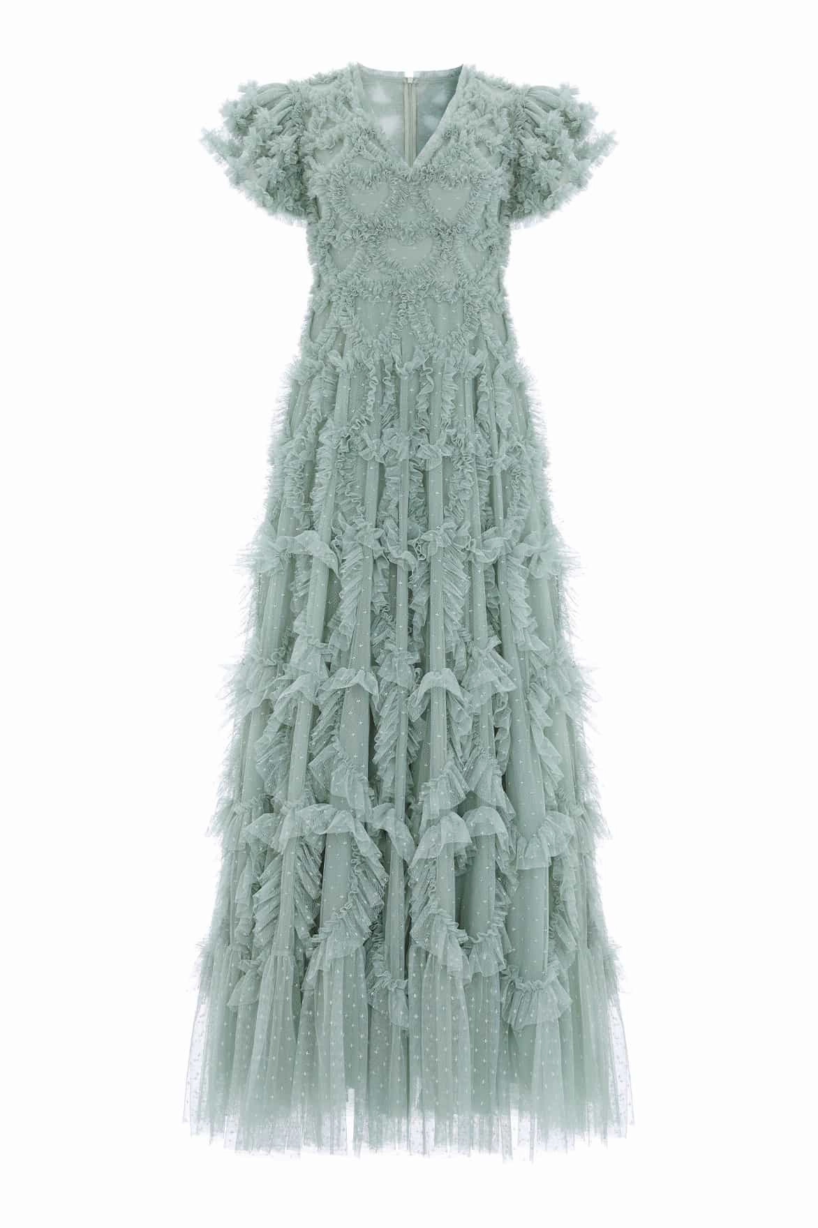 Clean Outline Amorette V-Neck Gown