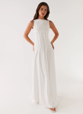 Maloney Maxi Dress - White Sleek Form