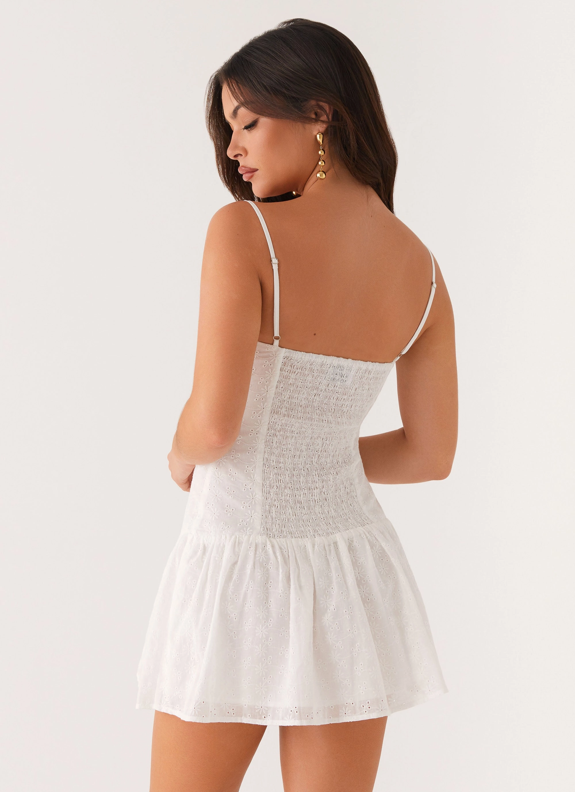Palm Springs Mini Dress - White Sun-Protective