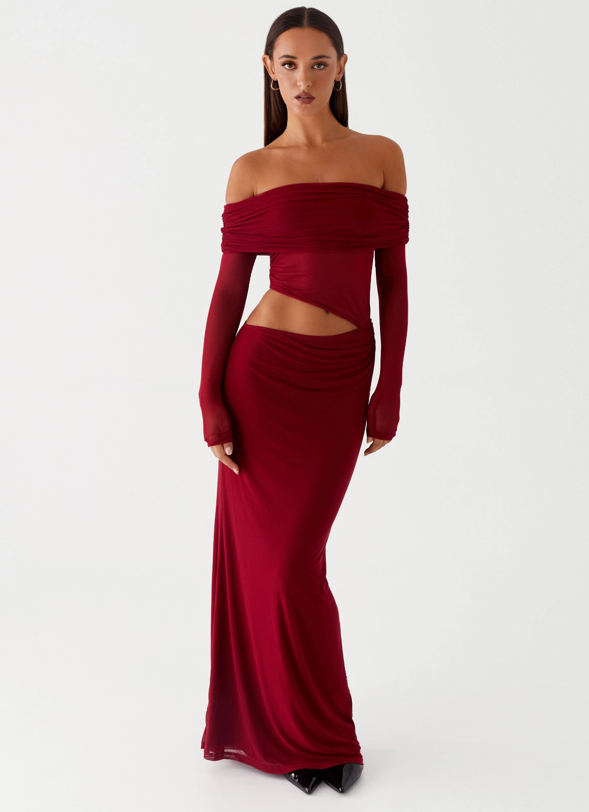Comfy Fit Wear Emery Maxi Dress - Cherry Red