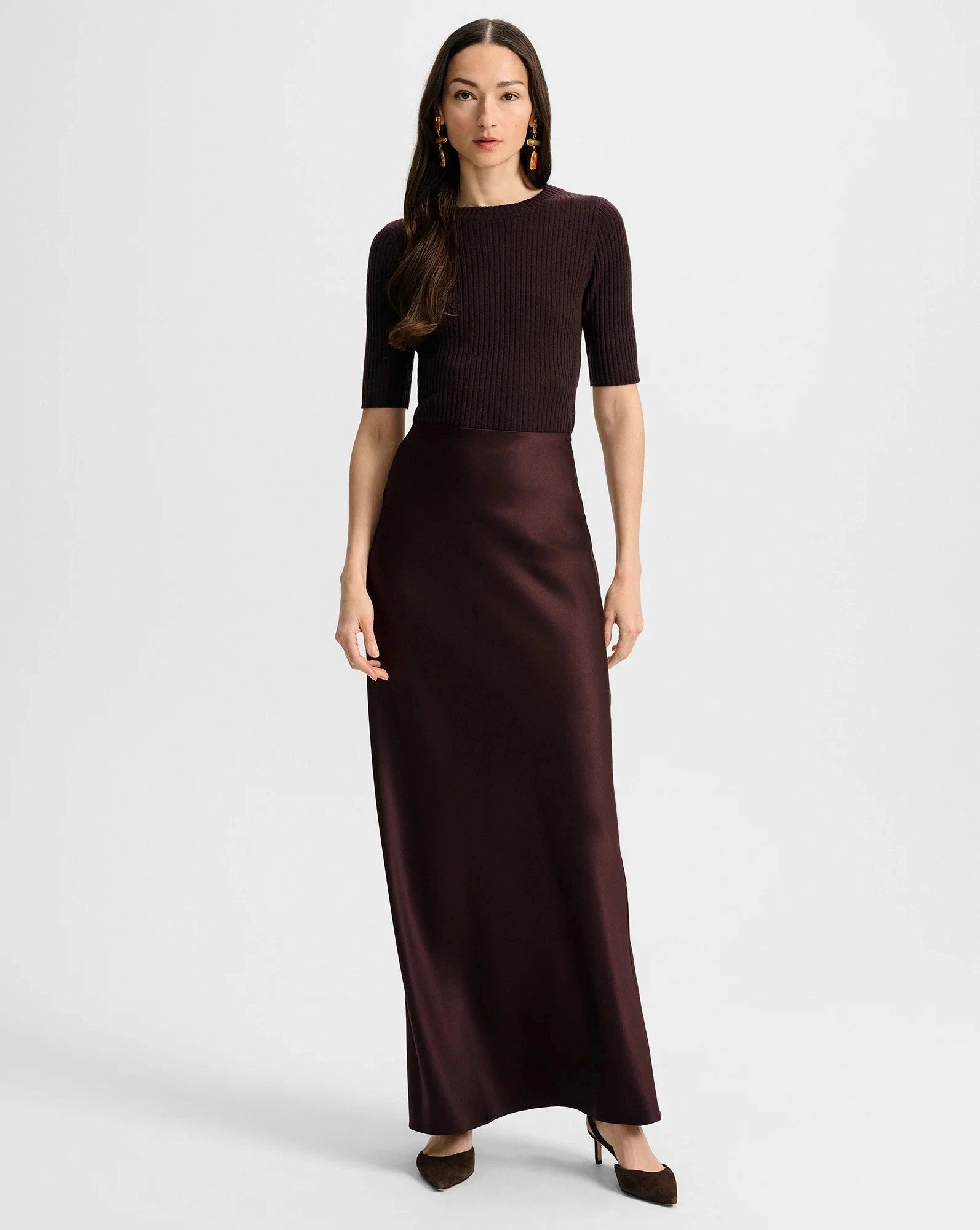 WrinkleResistantFinish Emil Cashmere Pullover Dark Currant