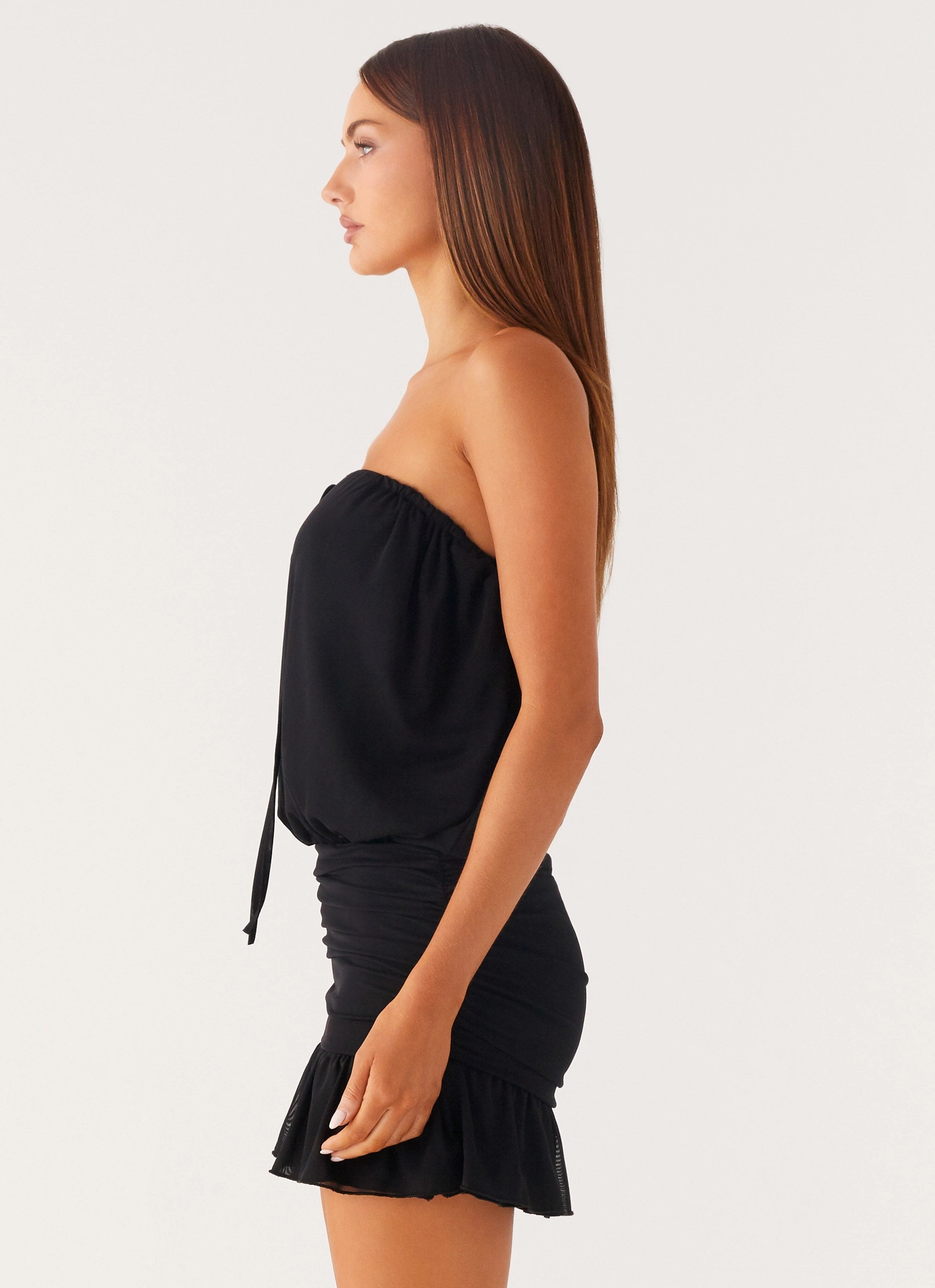 Only A Dream Strapless Mini Dress - Black plus-size NonSlipClosure