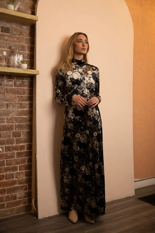 Calm Texture Mid Season Miami Velvet Dress