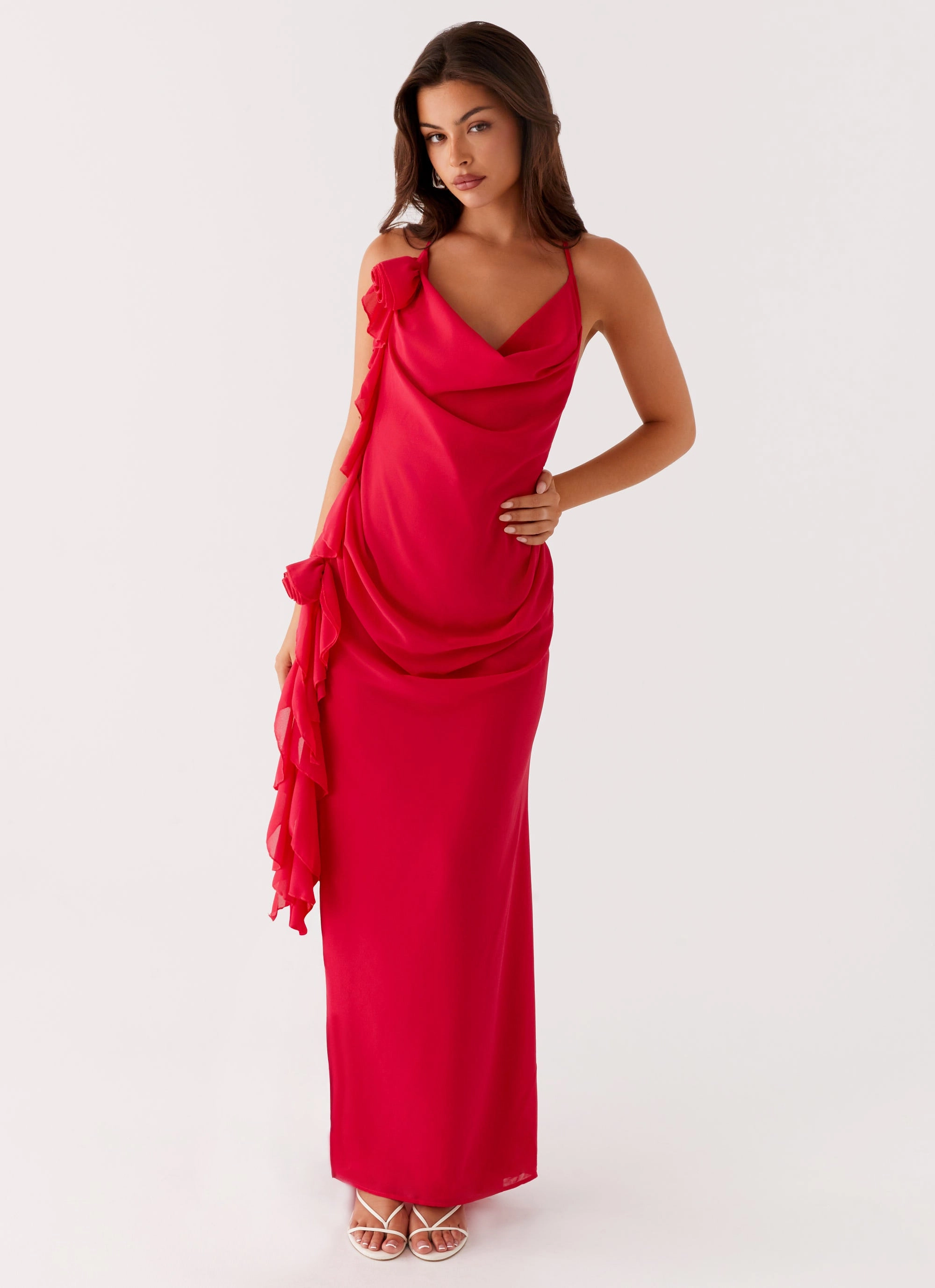 Diedre Rose Strappy Maxi Dress - Raspberry Simple Touch