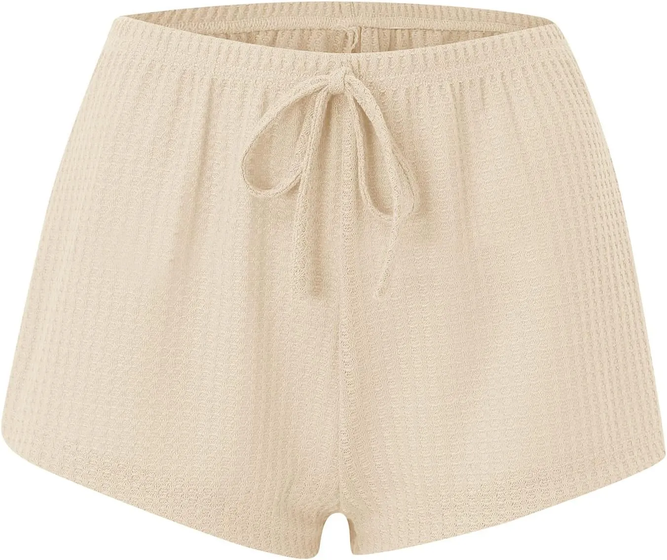 cooki Women's Pajama Sets Womens 2 Piece Lounge Sets Ribbed Knit Long Sleeve Pullover Top and Shorts Sleepwear Loungewear Set