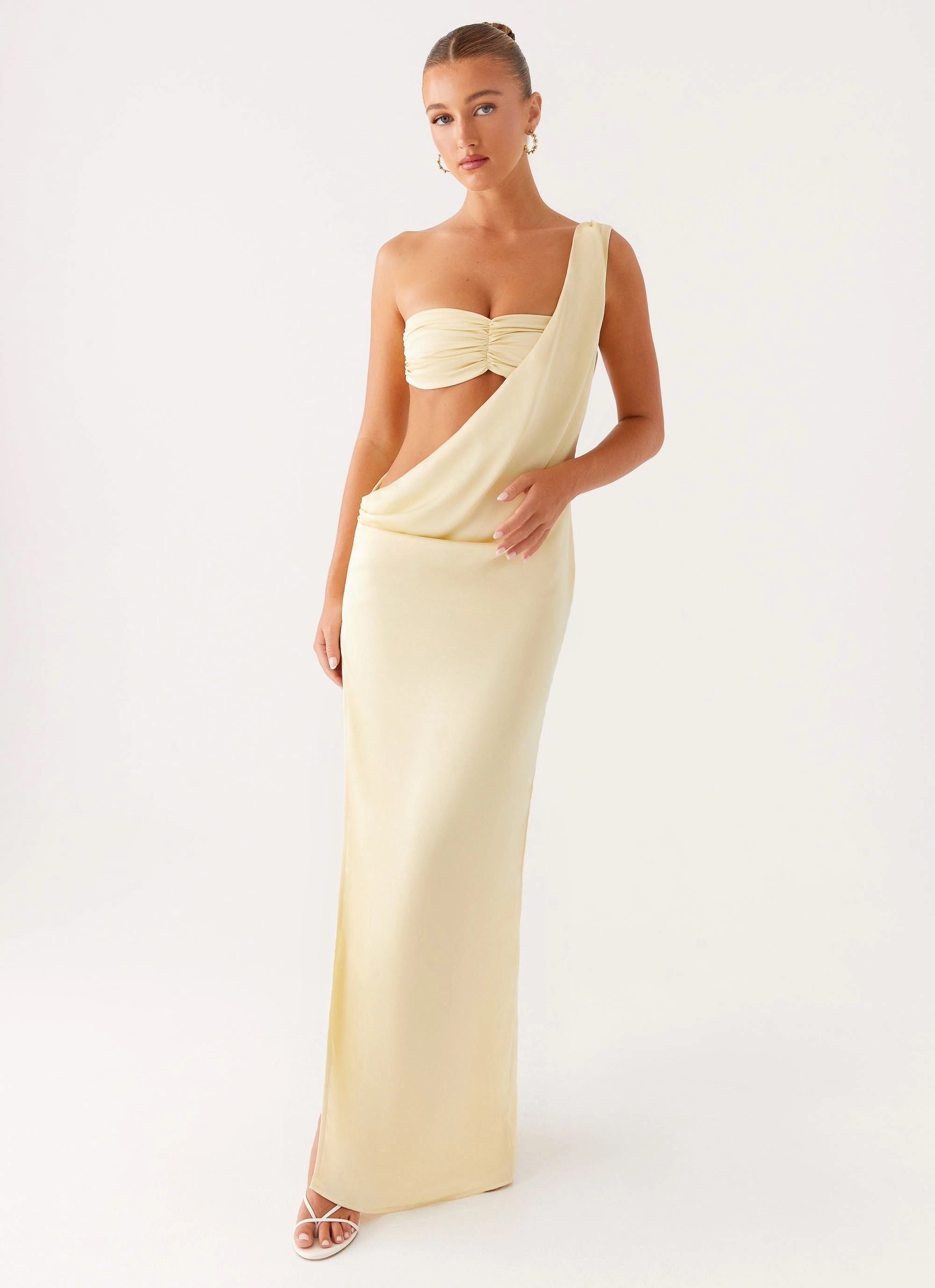 Cooper Maxi Dress - Yellow Comfort waistband Warm-Layer