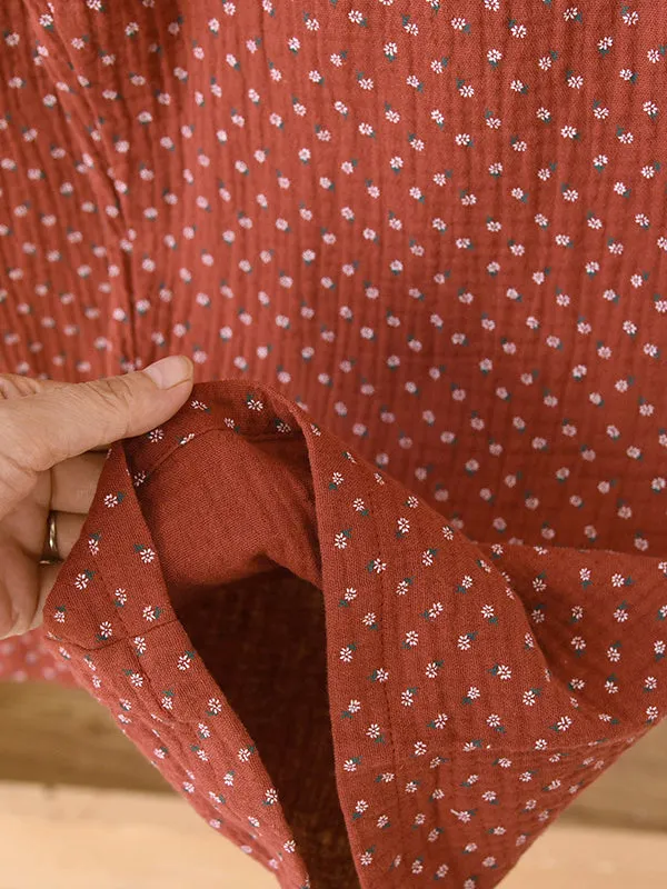 Cotton Bow Knot Long Sleeve Pajamas Set