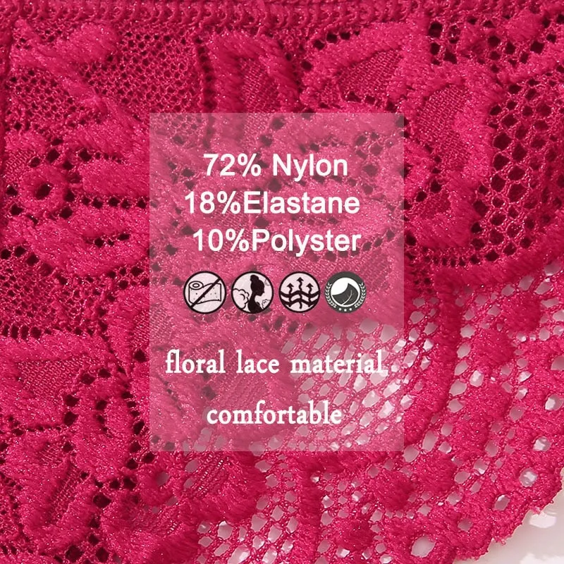 Cotton Mix Lace Thong Female Lingerie G-String Underwear Intimates Lingerie Underpants Briefs Panties
