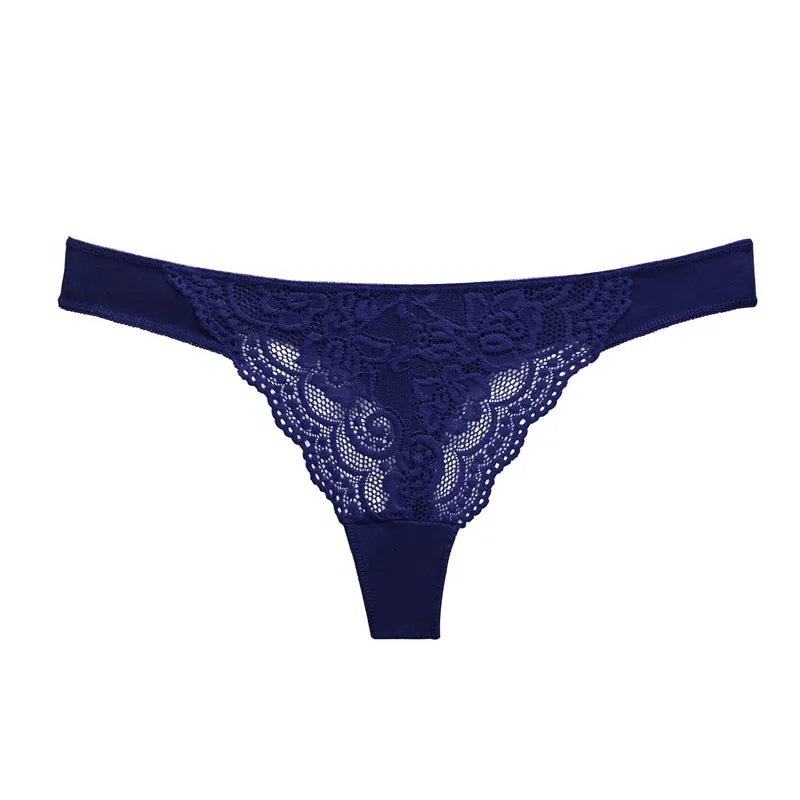 Cotton Mix Lace Thong Female Lingerie G-String Underwear Intimates Lingerie Underpants Briefs Panties