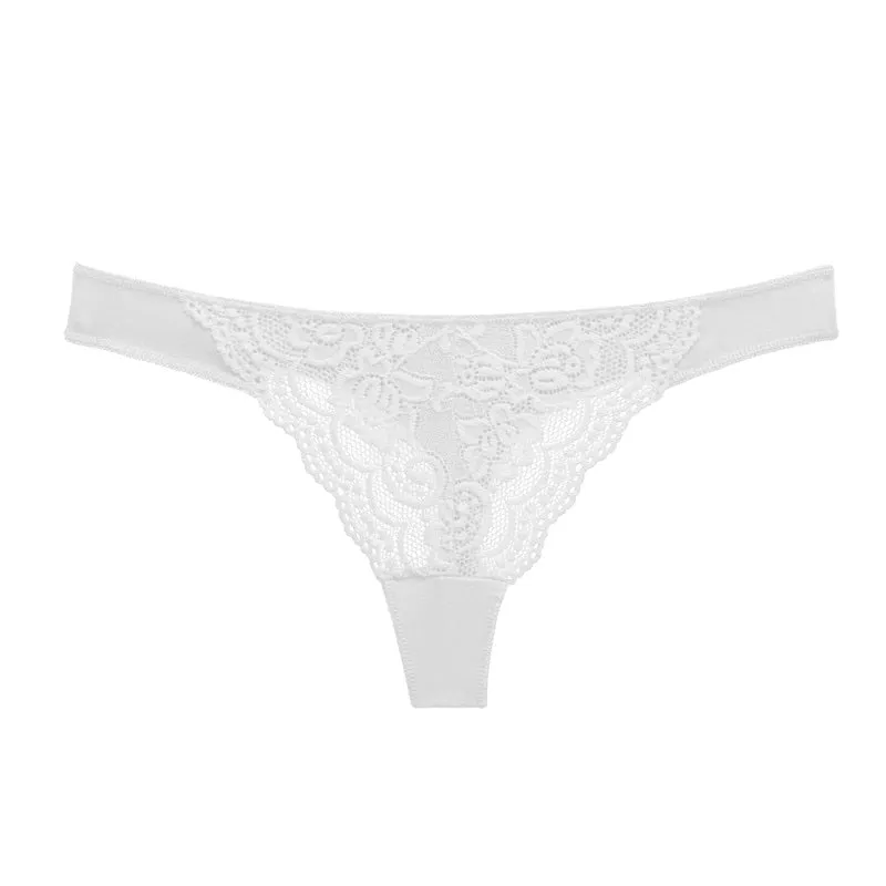 Cotton Mix Lace Thong Female Lingerie G-String Underwear Intimates Lingerie Underpants Briefs Panties