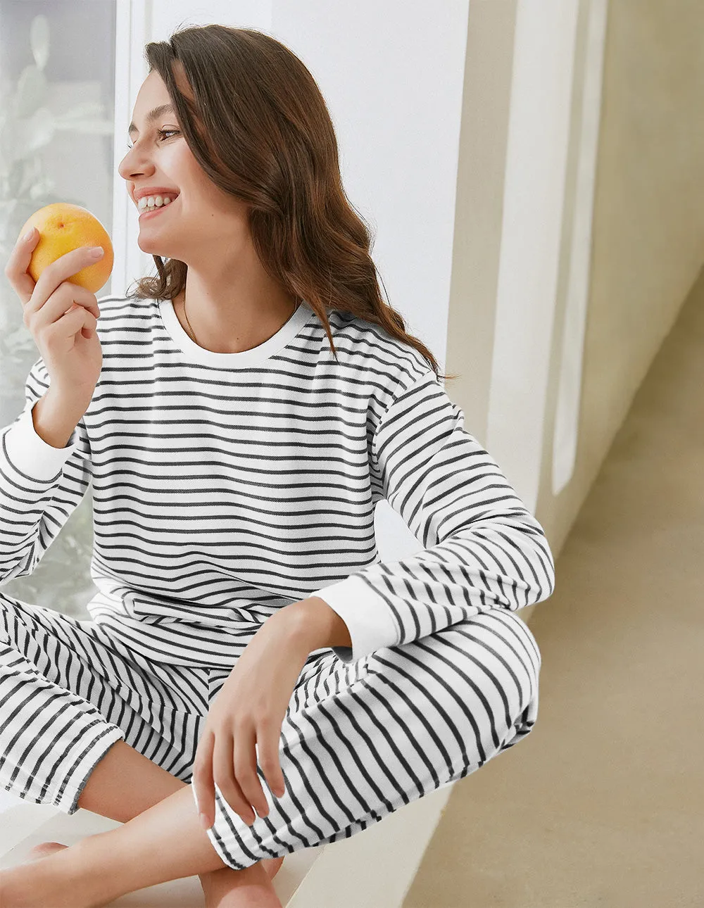 Cotton Striped Pajama Set (US Only)