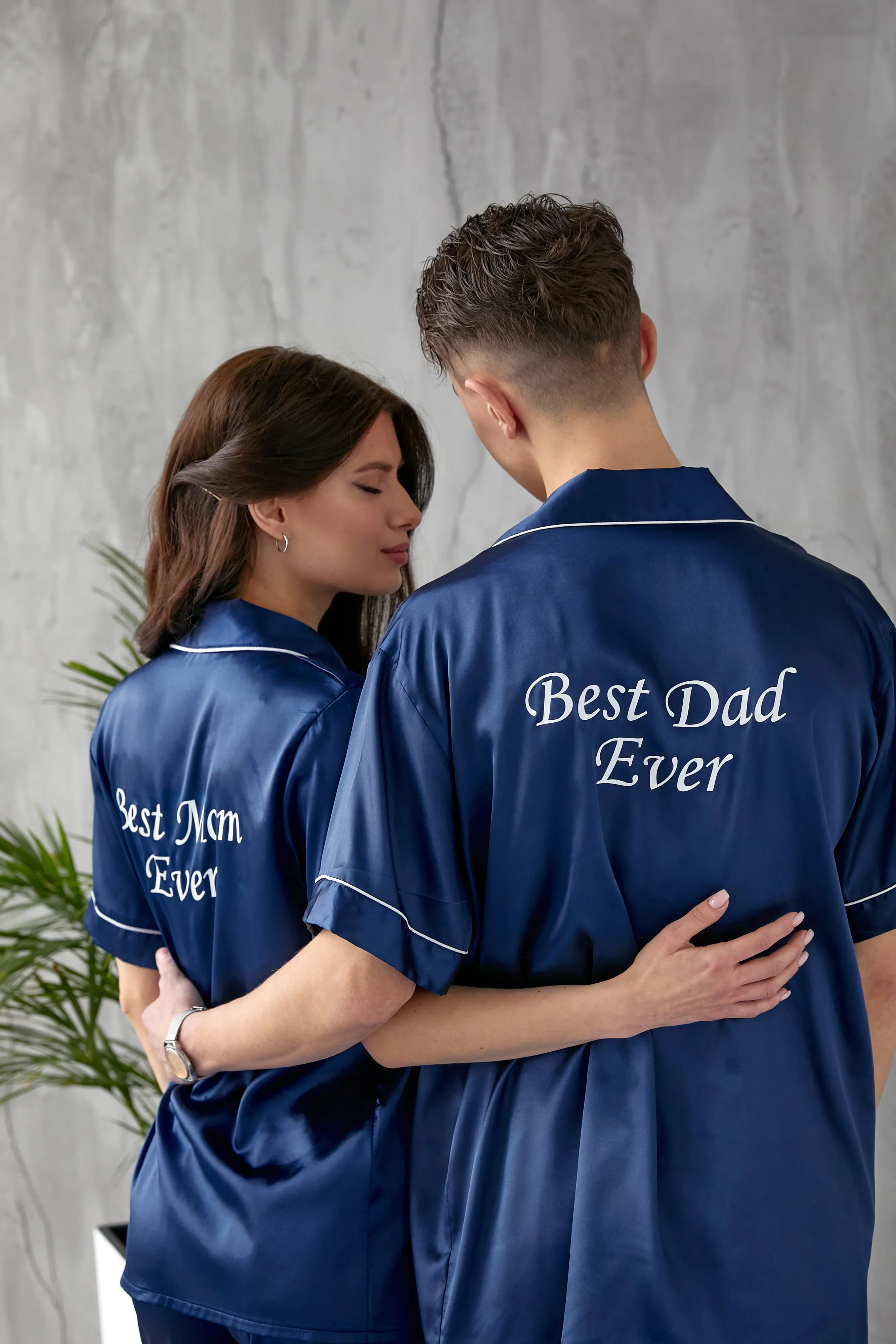 Couple matching Personalized Mr & Mrs Satin Honeymoon Pajamas - Short   Long