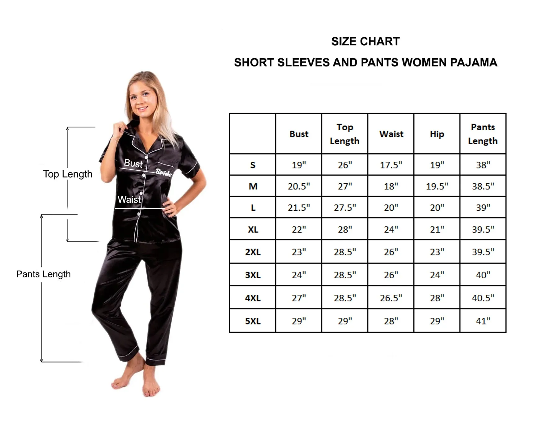 Couple matching Personalized Mr & Mrs Satin Honeymoon Pajamas - Short   Long