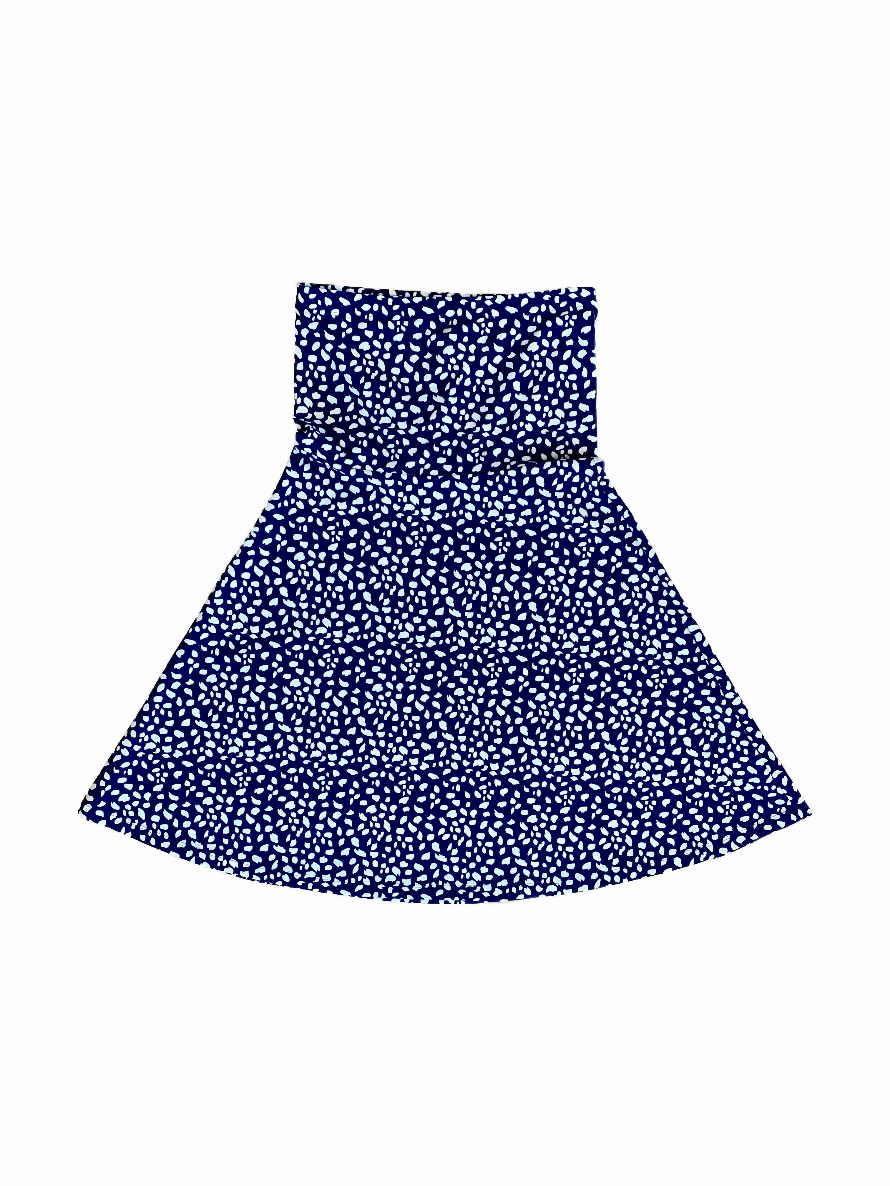 Jewel-Tone Flattering Comfort Wear Avalon Dress Small Diana's Dot Navy