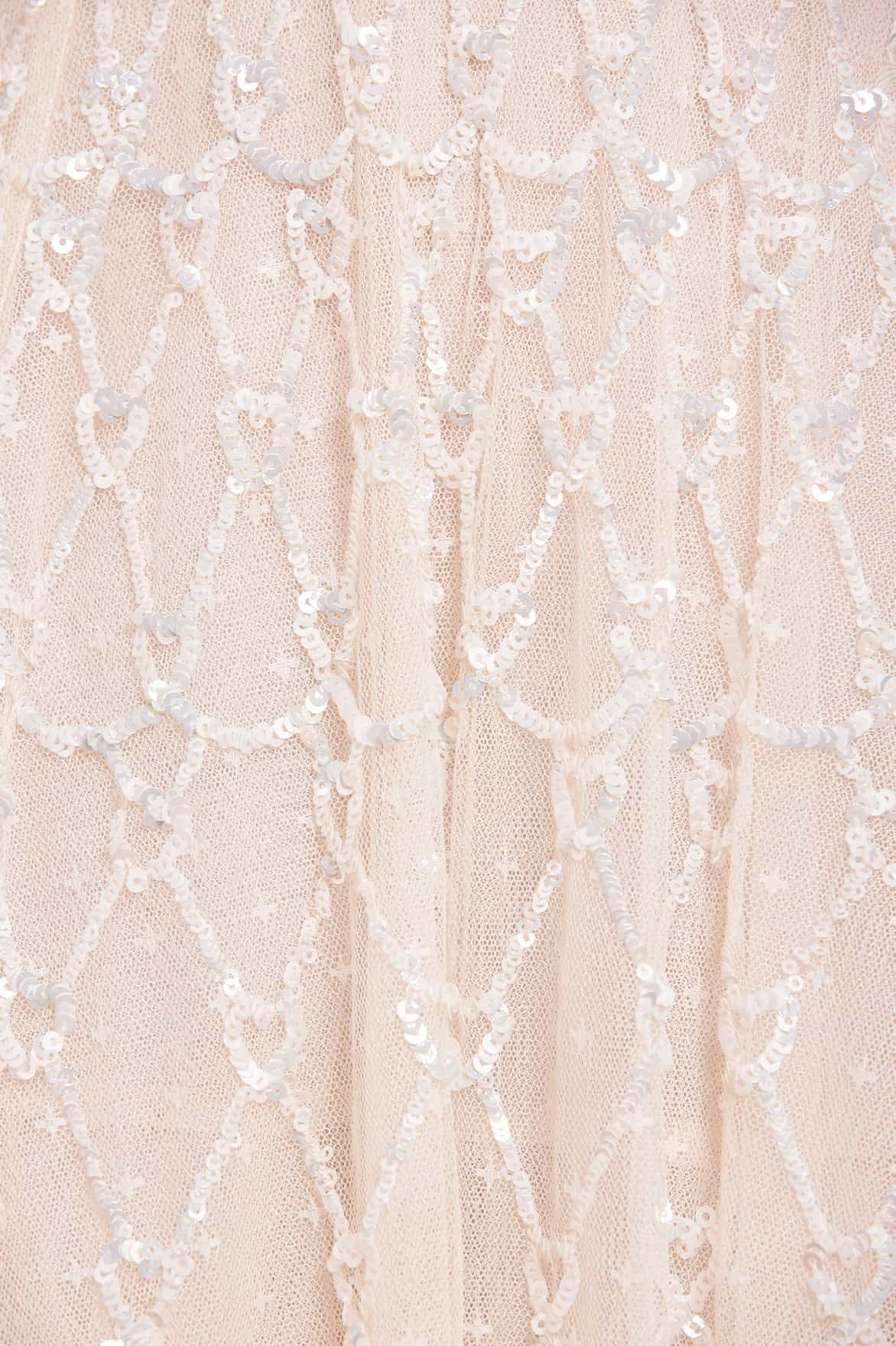 Soft Lines Heart Lattice Micro Mini Dress