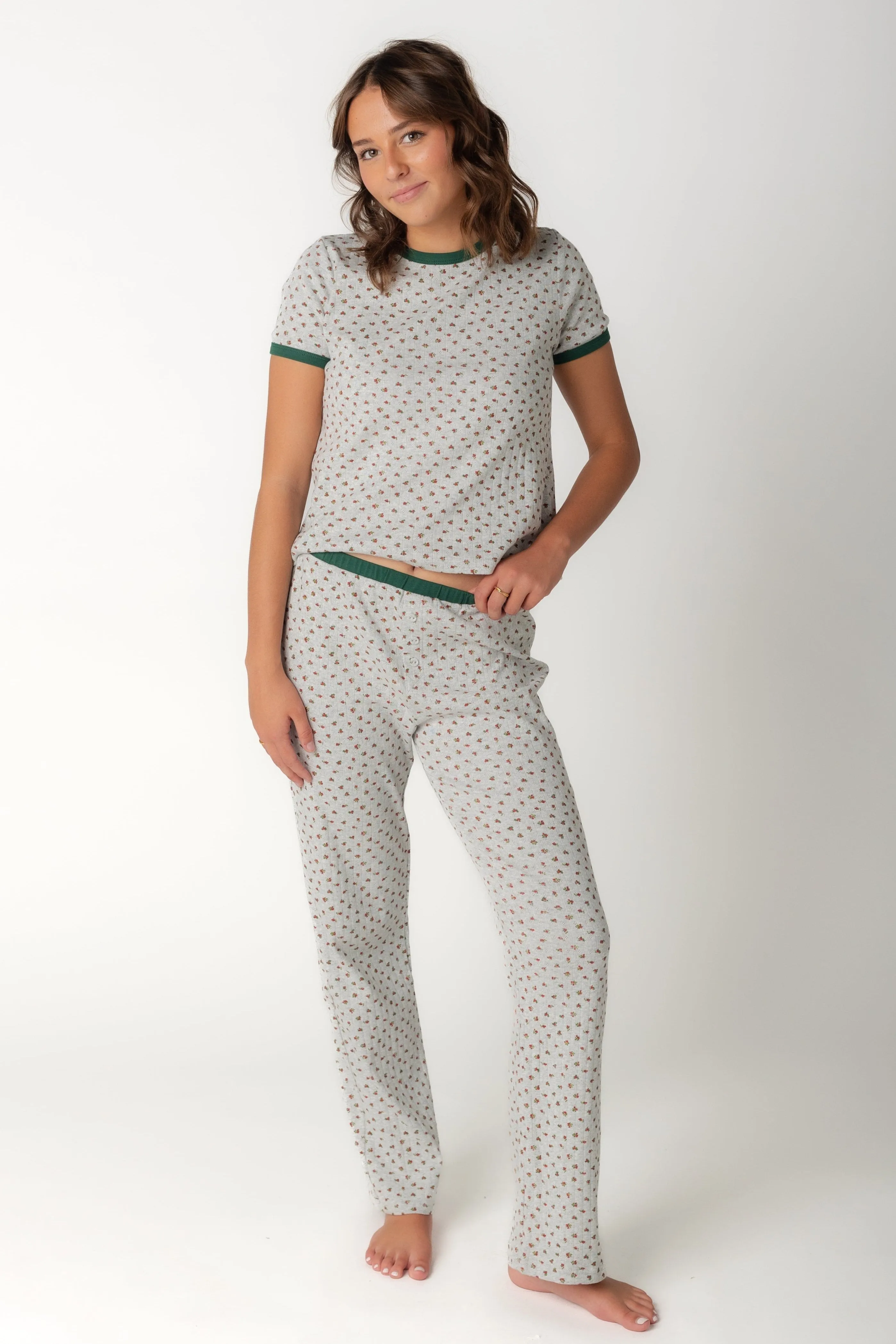 Cozyland Ditsy Pajama Set