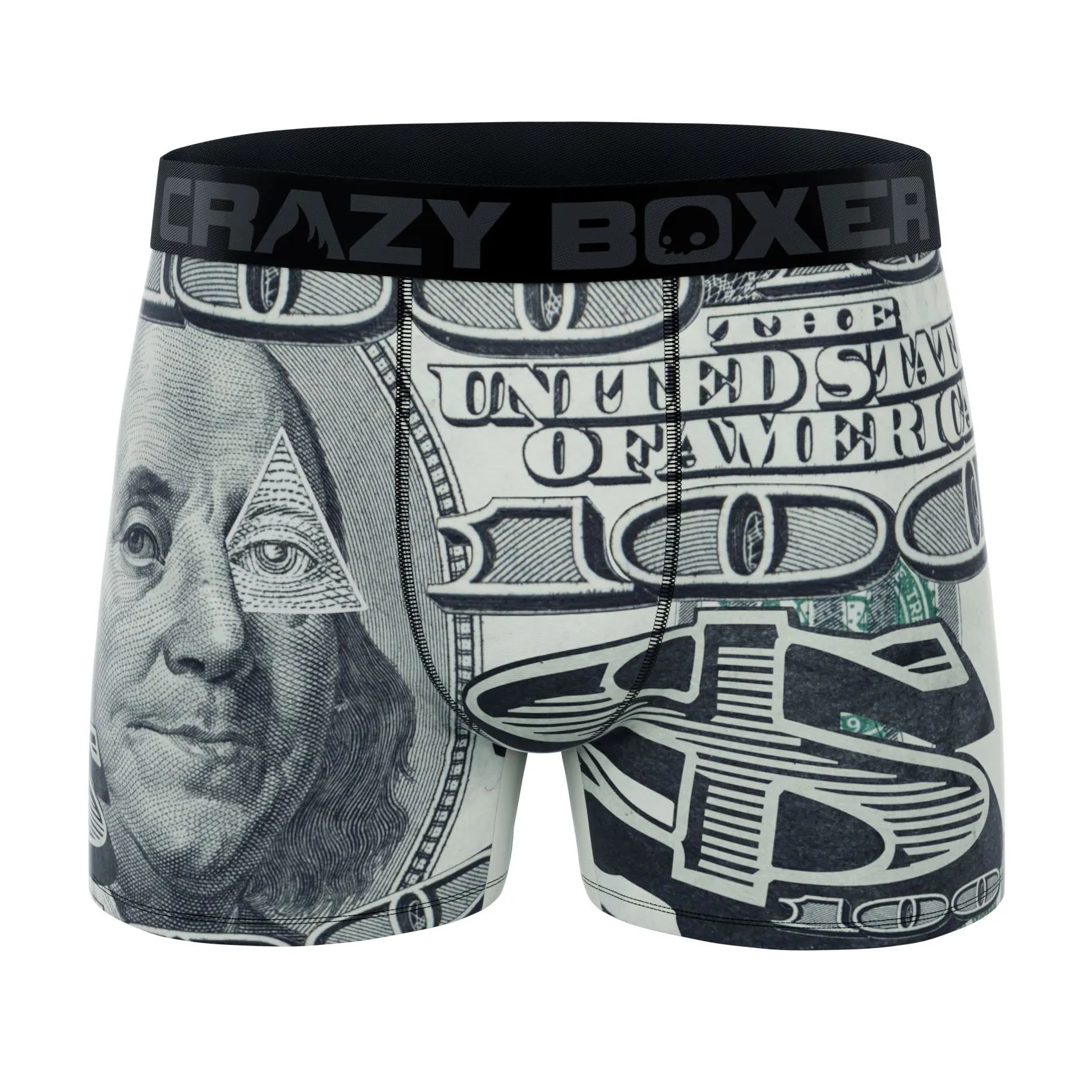 CRAZYBOXER Eagle Red Cash Men's Boxer Briefs (3 pack)