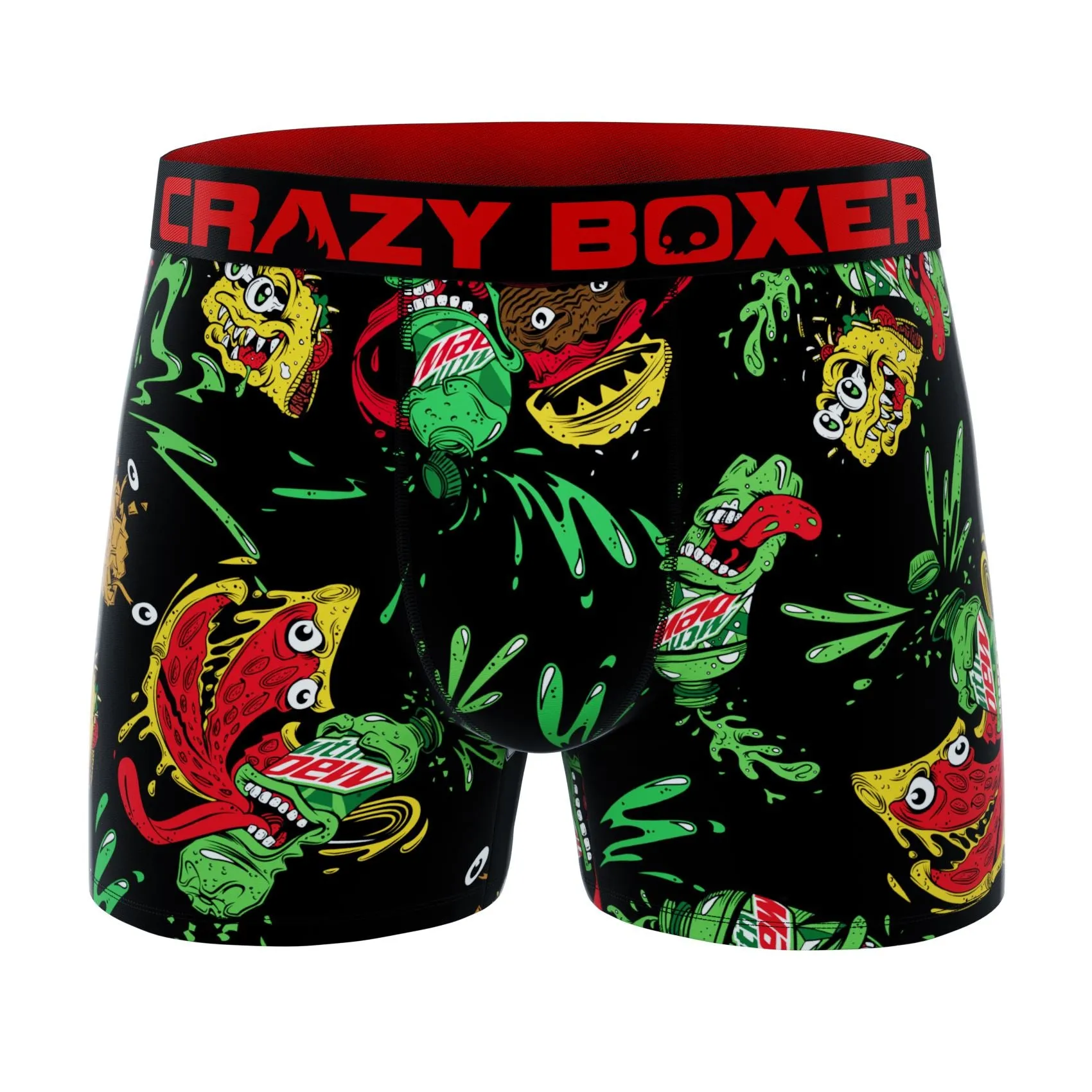 CRAZYBOXER Mountain Dew Men's Boxer Briefs (Pack 2)