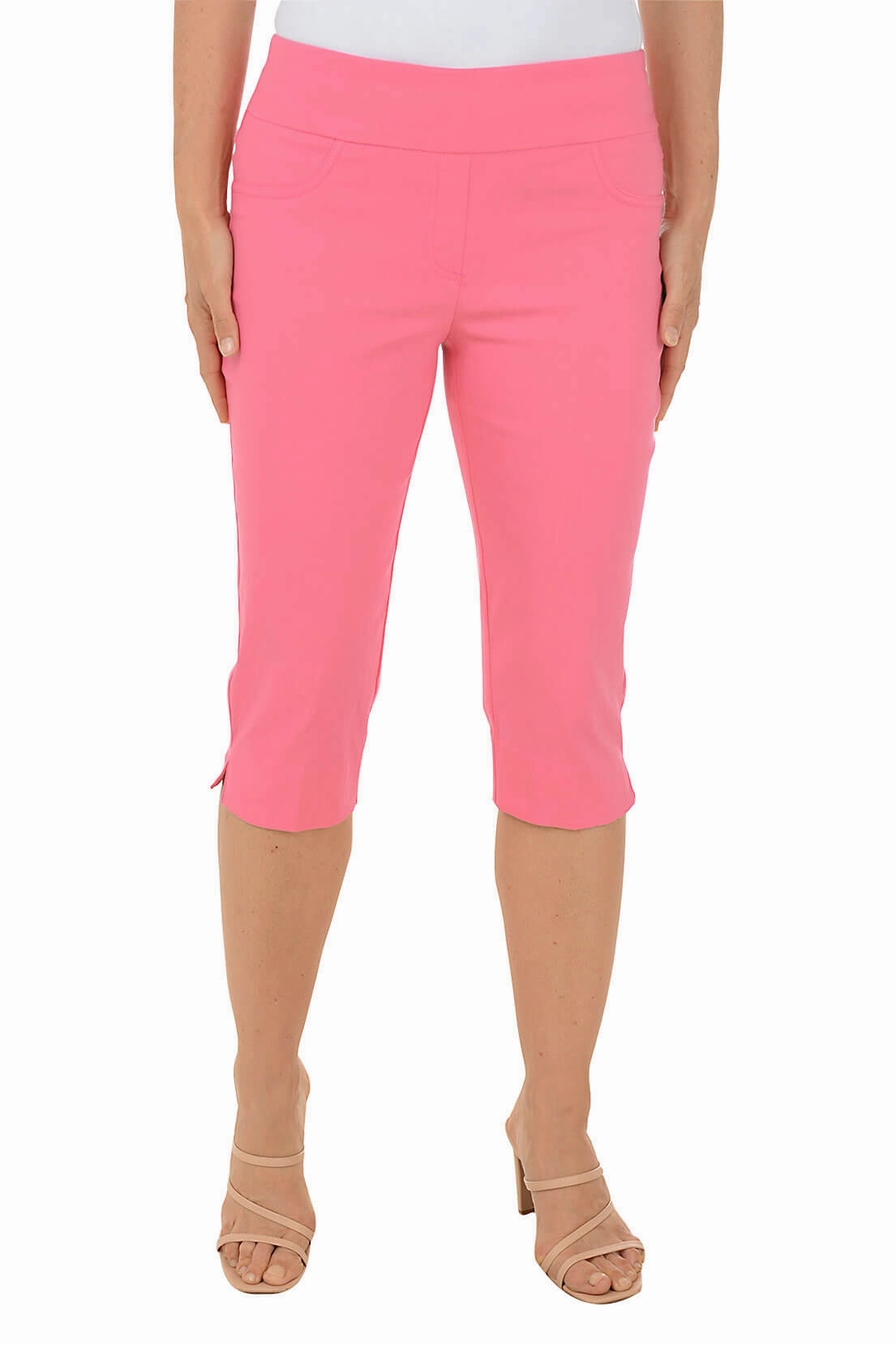 Recycled Polyester Blend No Sagging Pull-On Solar Millennium Clamdigger Pant