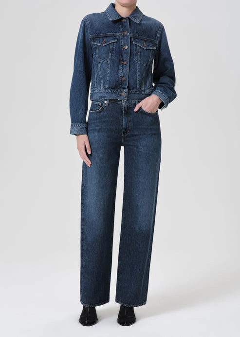 Wearable Piece Harper Mid Rise Relaxed Straight Jean in Tempo