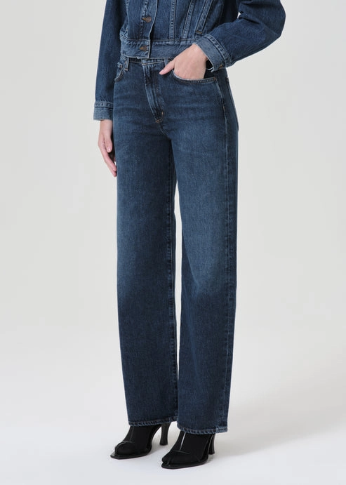 Wearable Piece Harper Mid Rise Relaxed Straight Jean in Tempo