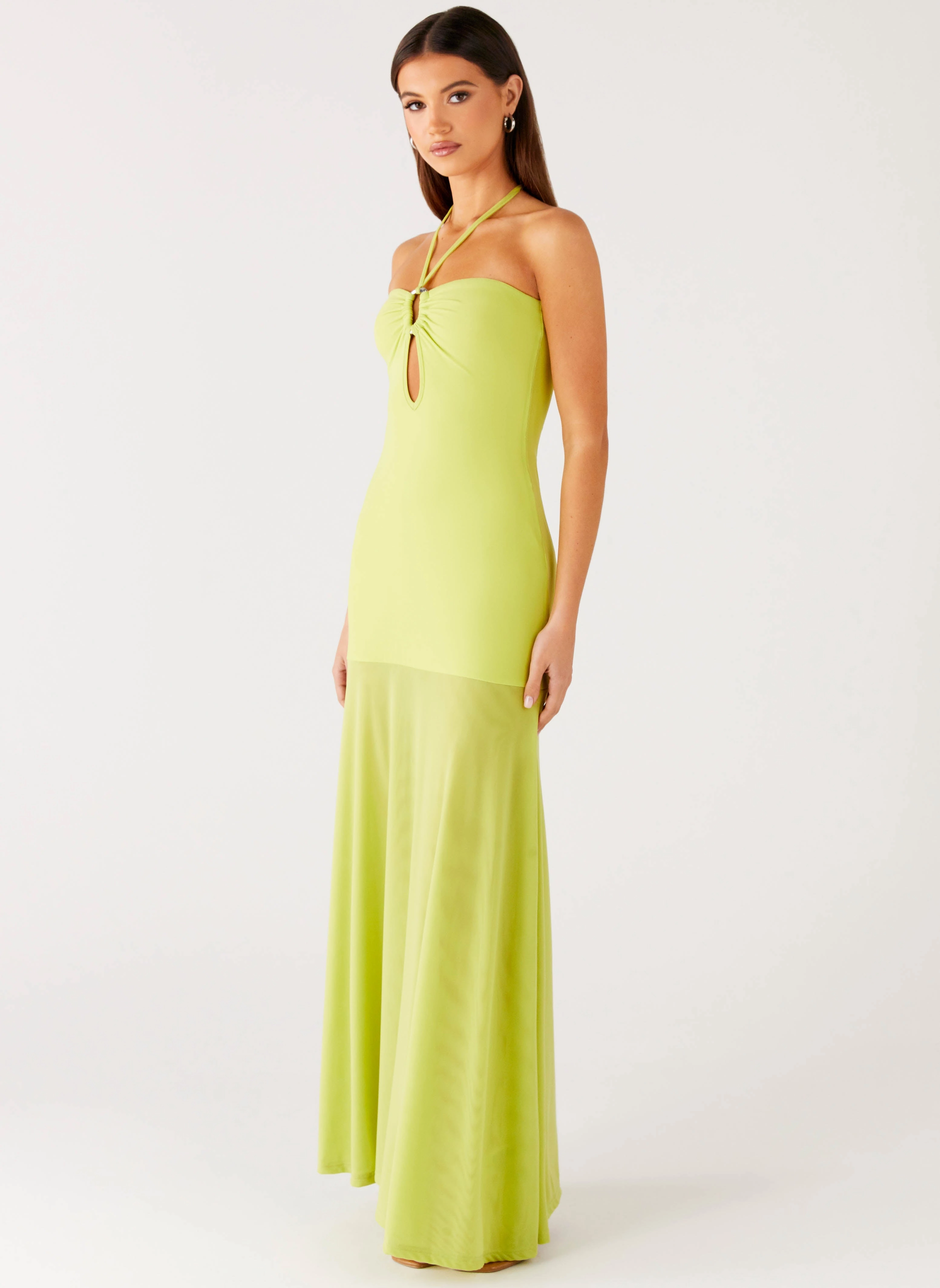 Claria Maxi Dress - Lime Daily Flex Warm Soft
