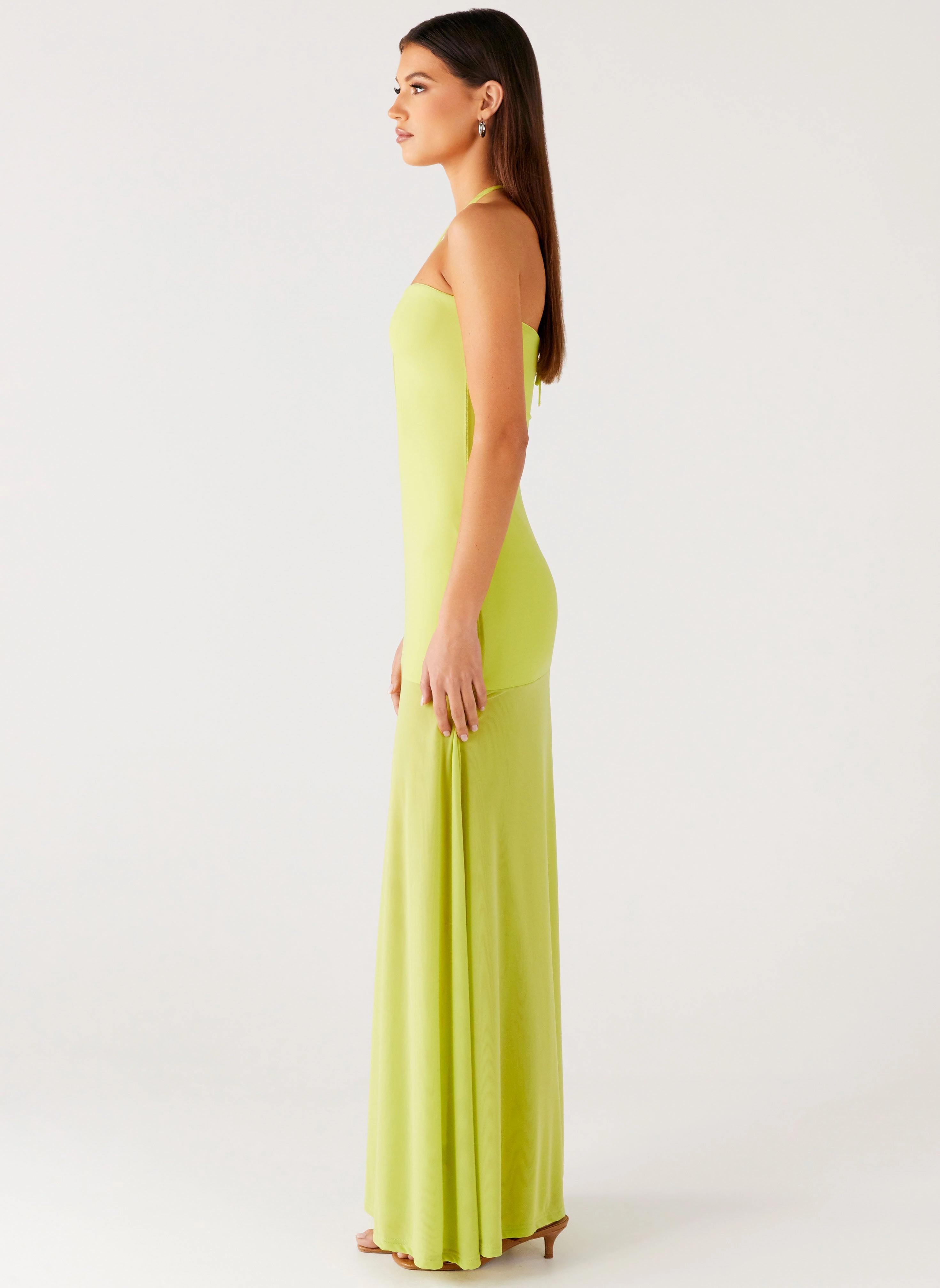 Gender Inclusive Claria Maxi Dress - Lime
