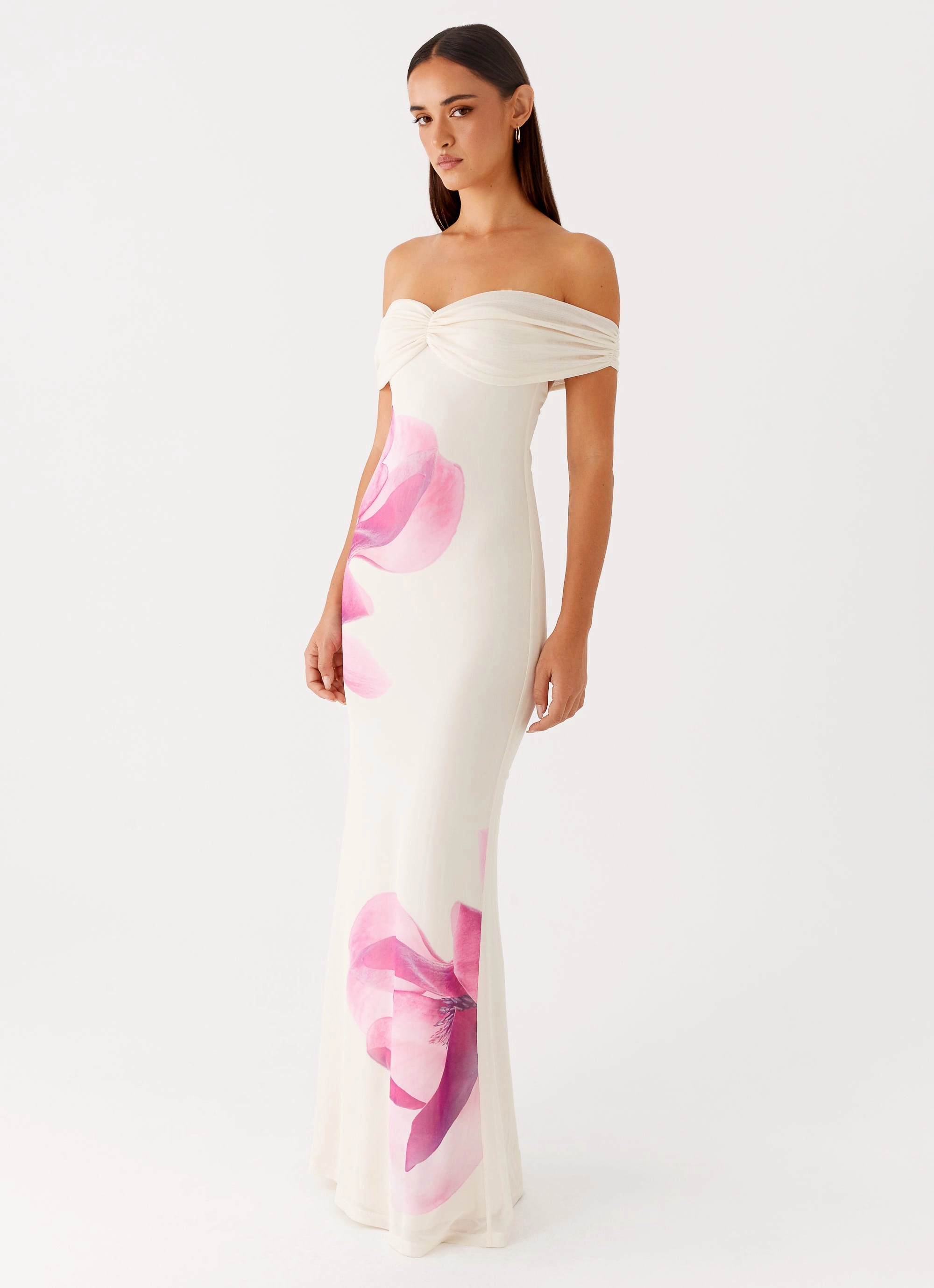 Madeira Maxi Dress - Ivory Elegant Vibe Sleek Touch