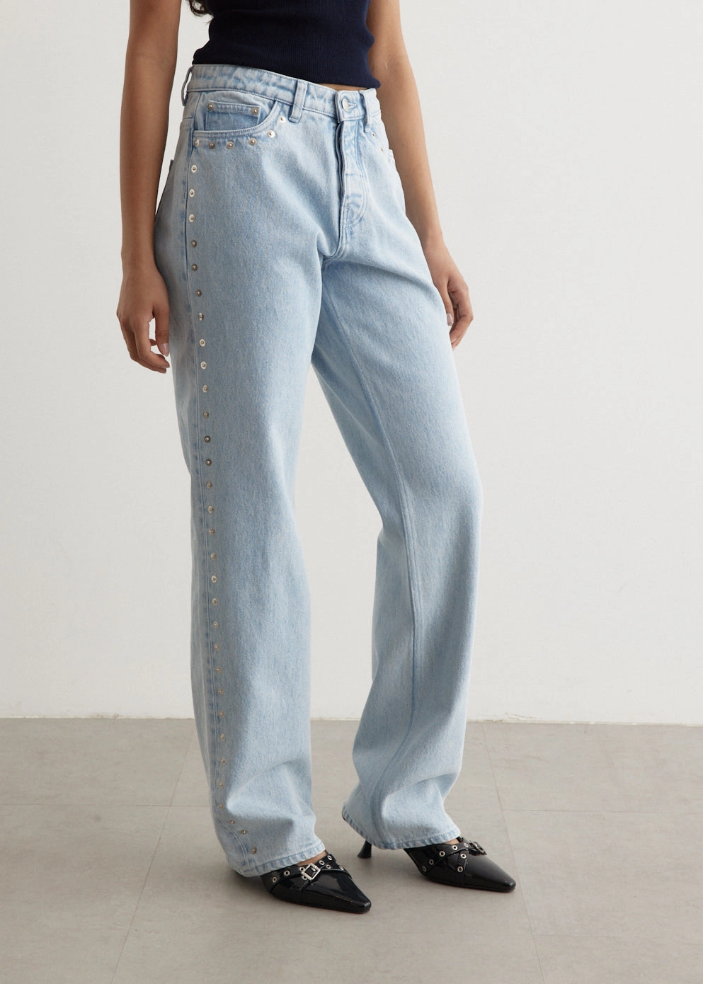 Durable Hardware Vintage Lover Teen Outfit Crowd Jeans Lightweight Style