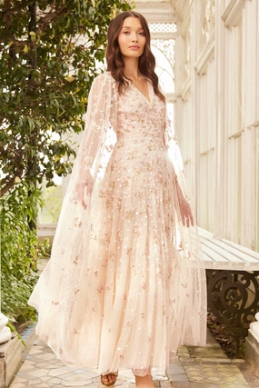 Comfortable and Soft Dahlia Ditsy Ankle Gown
