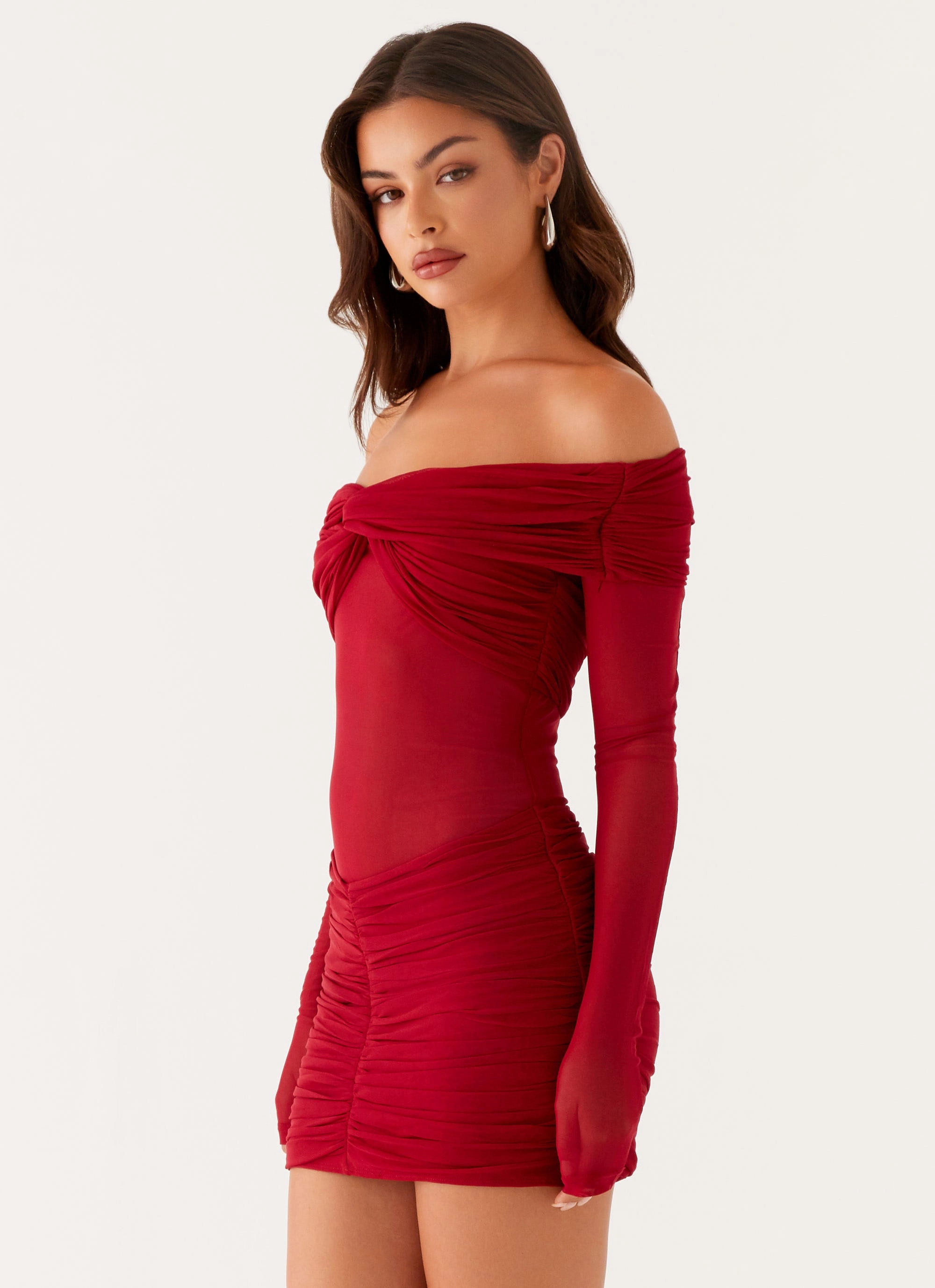 Versatile Layers Sophisticated Touch Jules Mini Dress - Raspberry