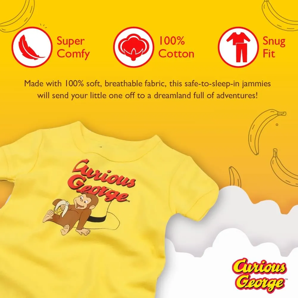 Curious George Girls' Baby 2-Piece Pajama Set