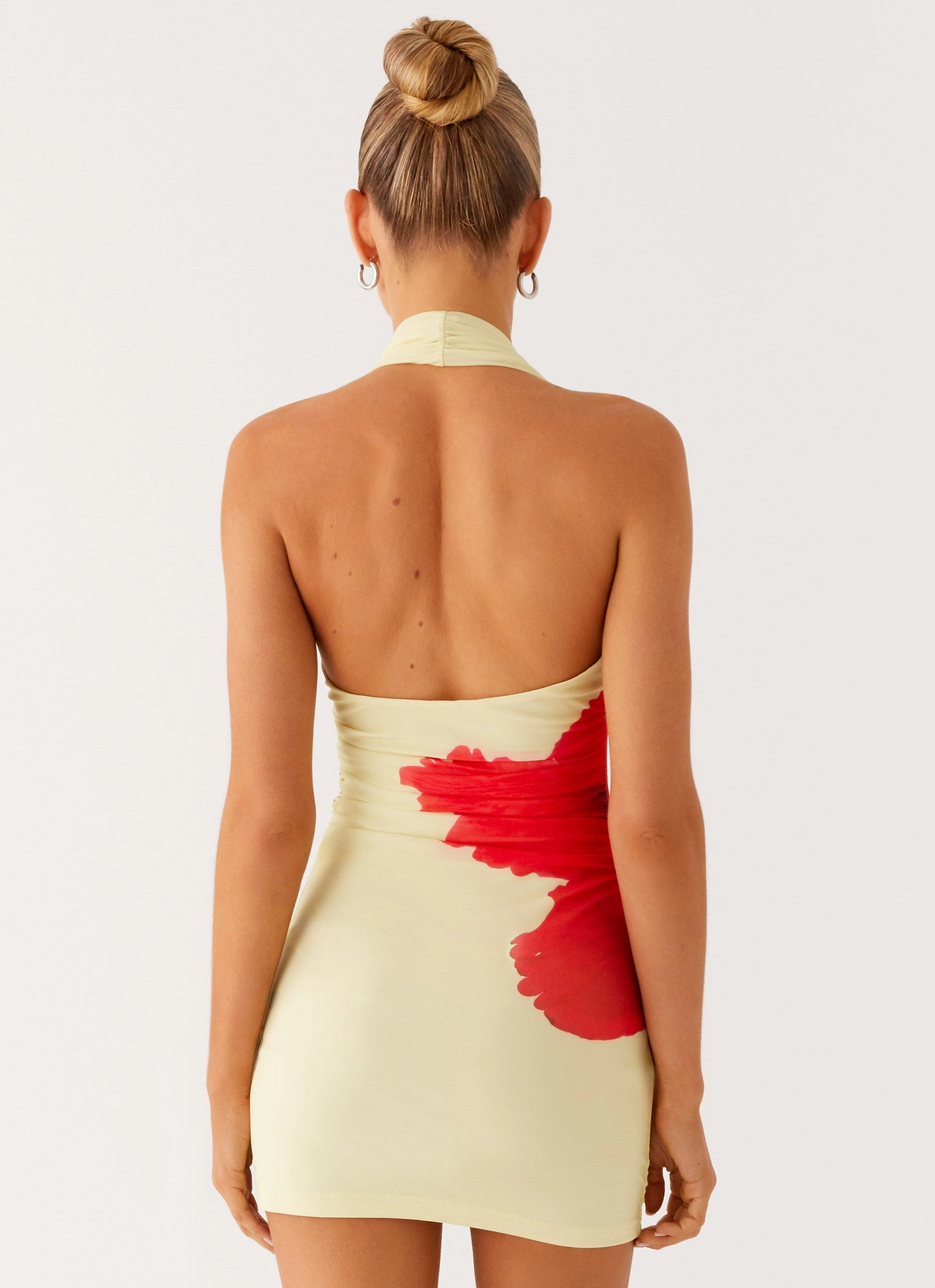 Know You Better Mini Dress - Scarlet Floral Layering Fit Sharp Mood