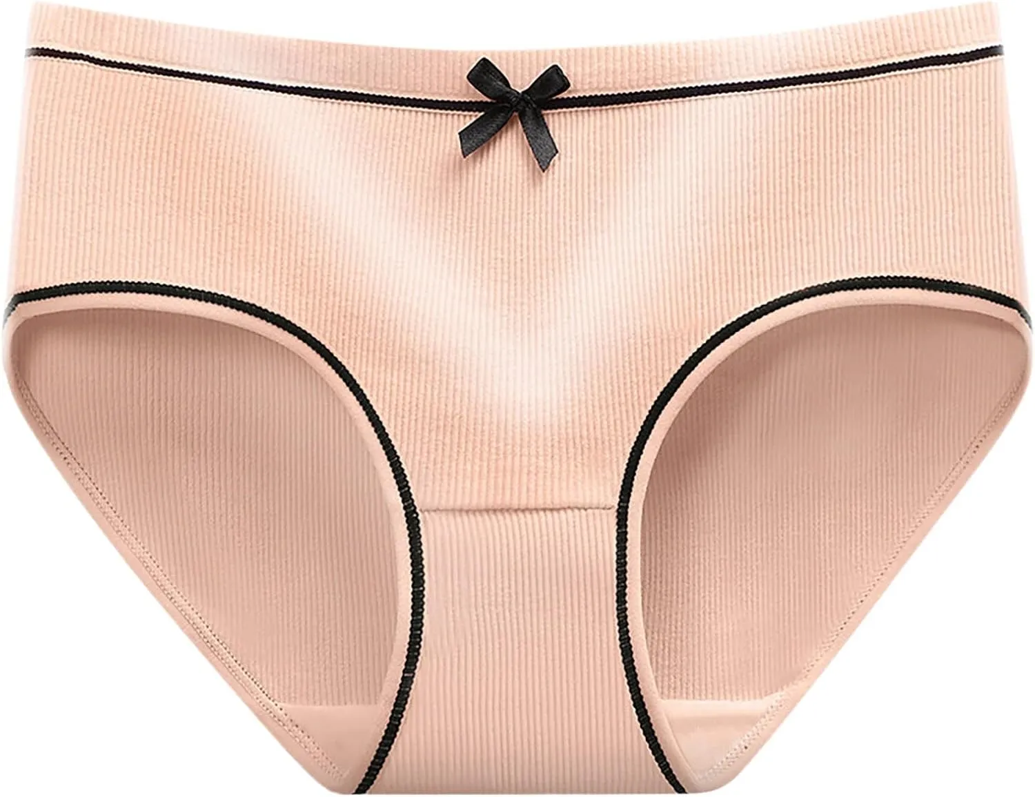 Cute Panties for Women Girl Mid Waisted Cotton Ladies Underwear Stretch Full Coverage Briefs Underpants Sexy Panties