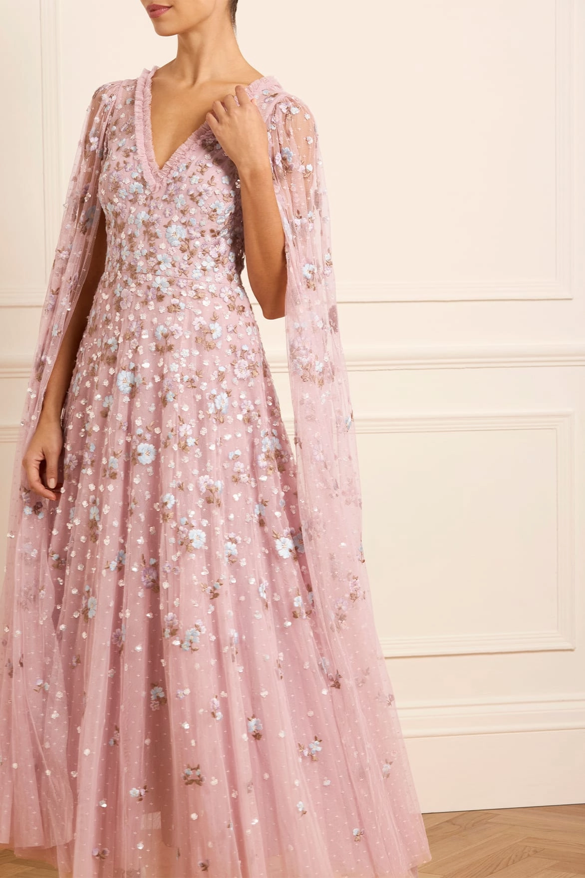 Dahlia Ditsy Ankle Gown Bold Pattern
