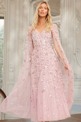 Dahlia Ditsy Ankle Gown Texture Soft