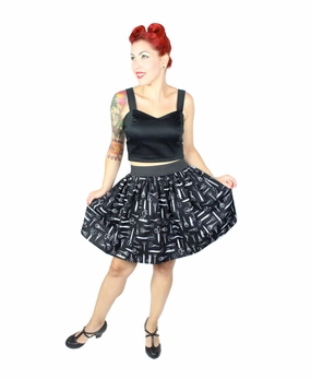 Vintage Scissors Pleated Skirt #PS-S757 Water Repellent Finish Sporty Edge