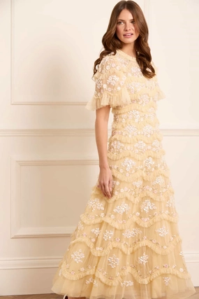 Refined Form Daisy Wave Ankle Gown