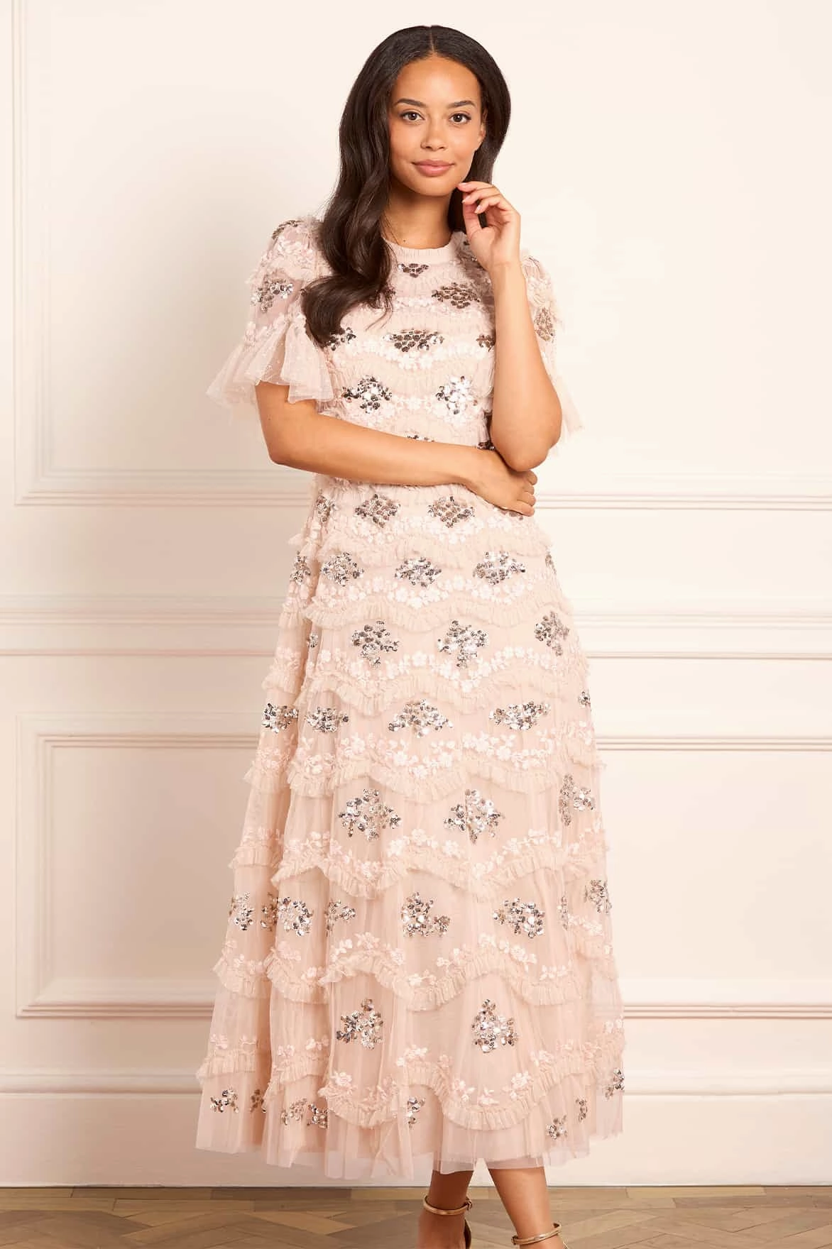Fit Easy Trendy Wearable Daisy Wave Ankle Gown