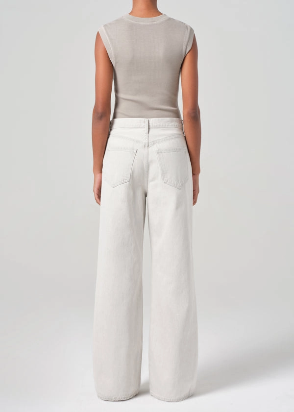 Wardrobe Classic Organic Cotton Dame High Rise Wide Leg in Colina