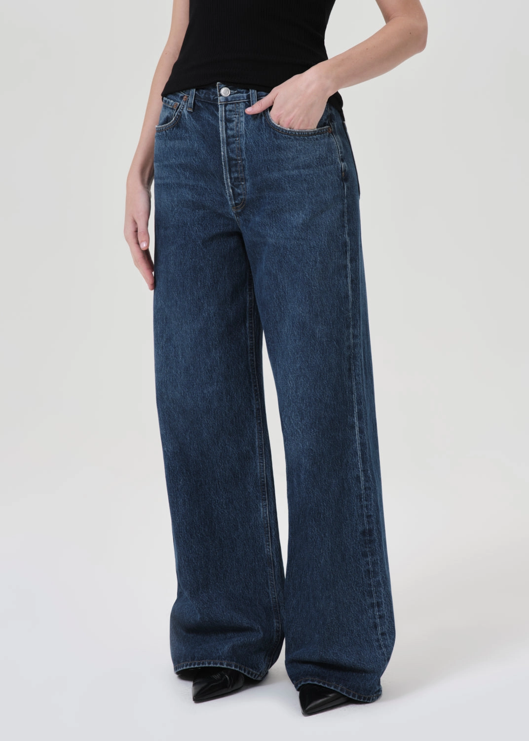 Dame High Rise Wide Leg in Enamour Smooth Shape Flexible Fabric