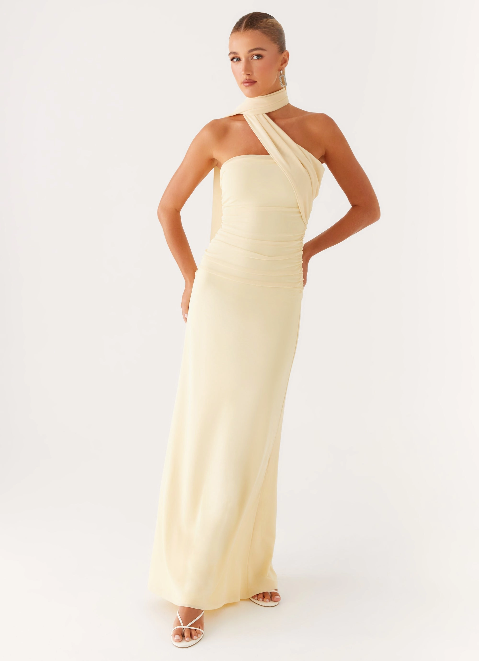 Songbird Maxi Dress - Yellow Tiered Skirt