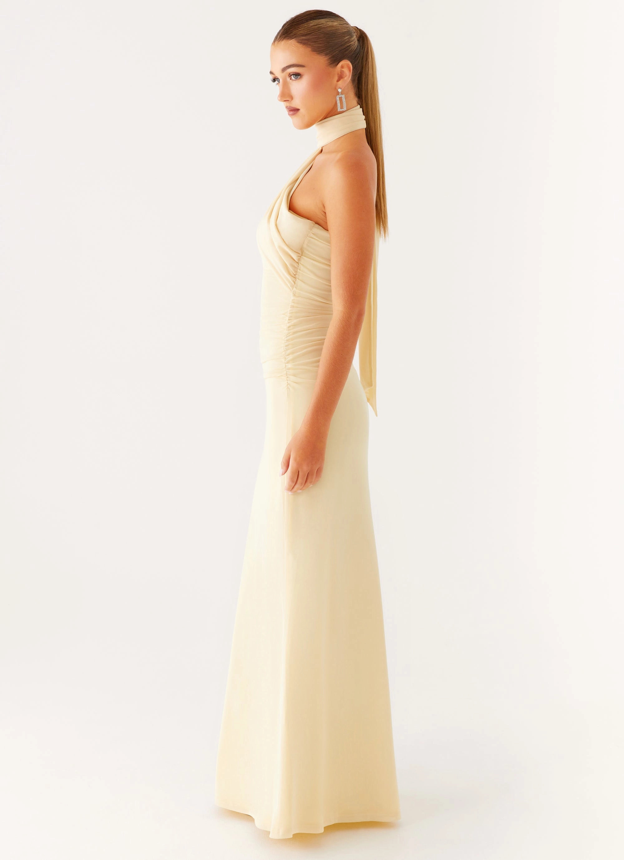 Trend Glow Edge Detail Songbird Maxi Dress - Yellow