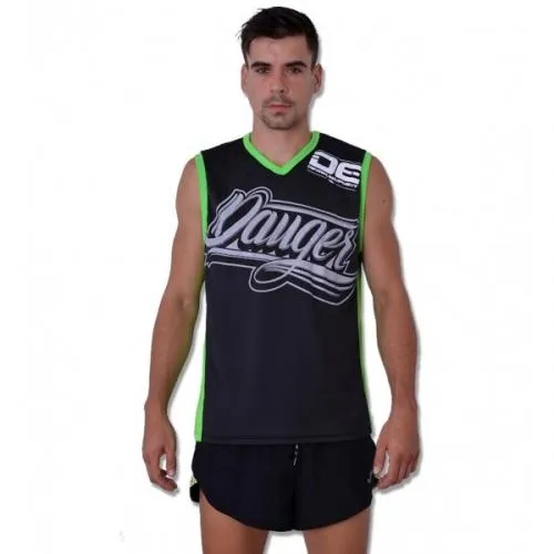Danger Equipment-1683 Muay Thai Vest Tank Top M-XL Green