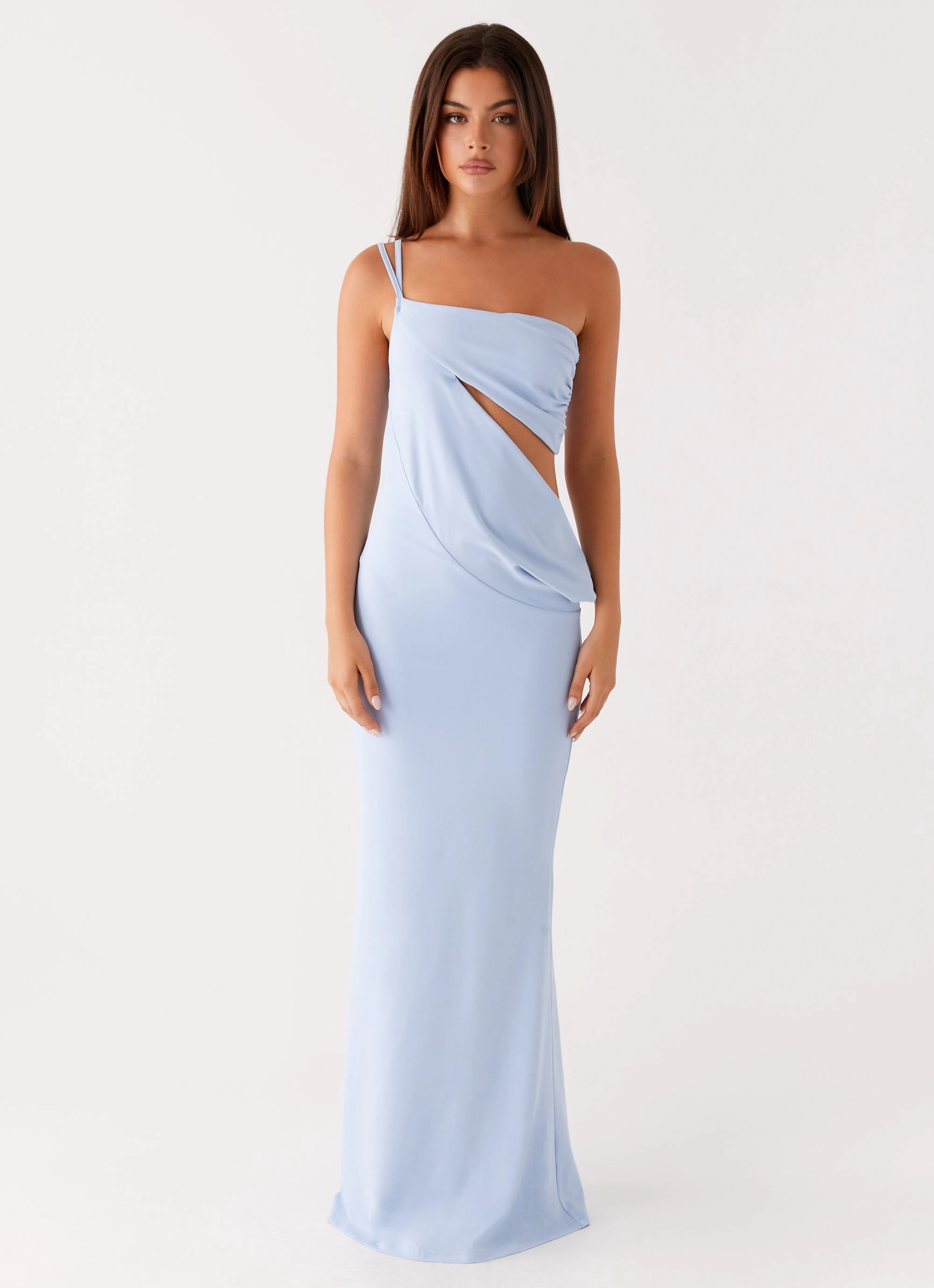 Weekend Style Sleek Tailoring Dani Maxi Dress - Blue
