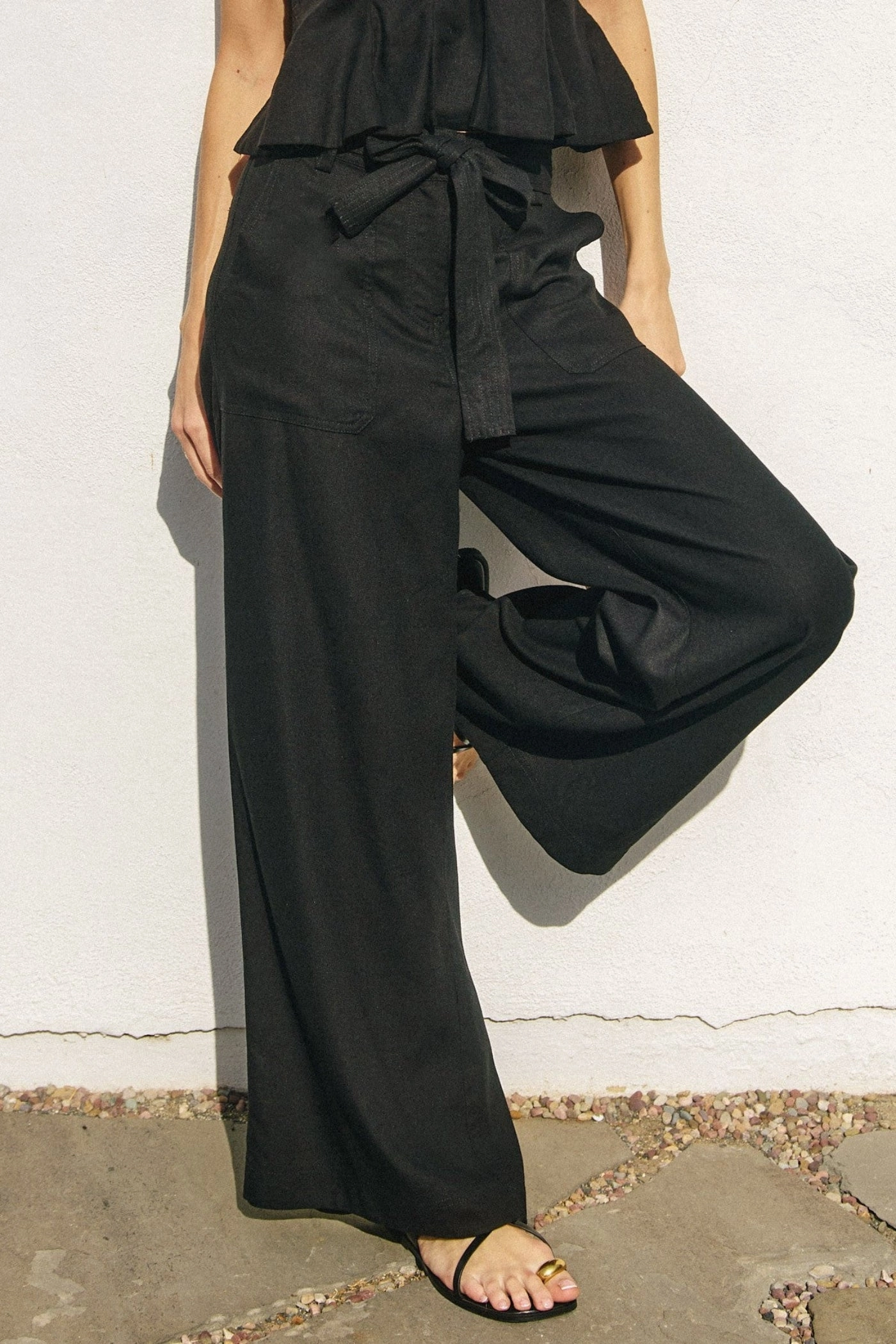 Minimal Stretch Fit Comfortable Fit Wear DARCY WIDE-LEG PANTS