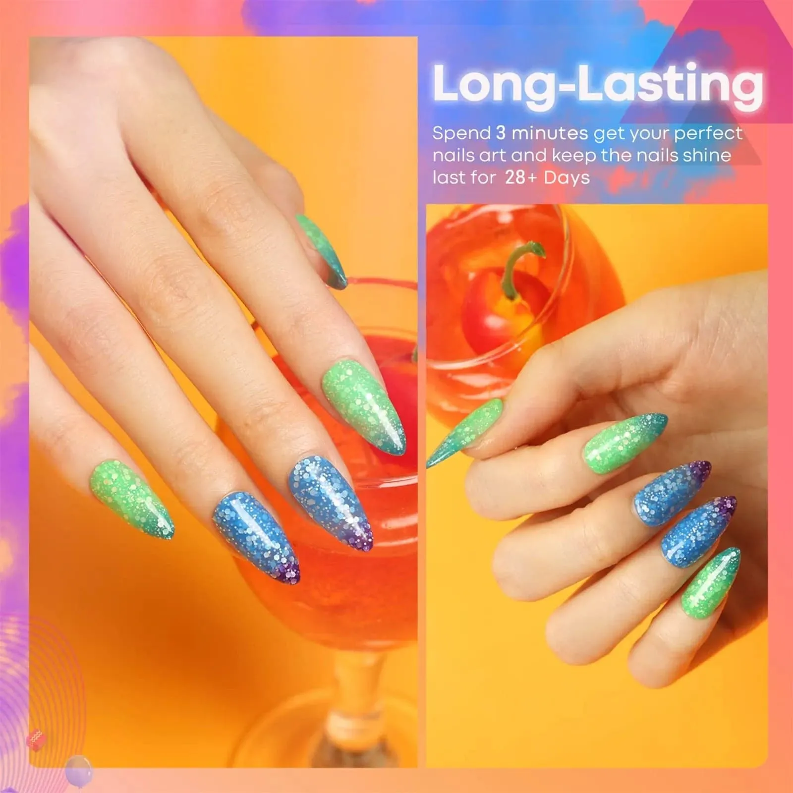 Dark Elf - 6Pcs Gel Polish Set 7ml